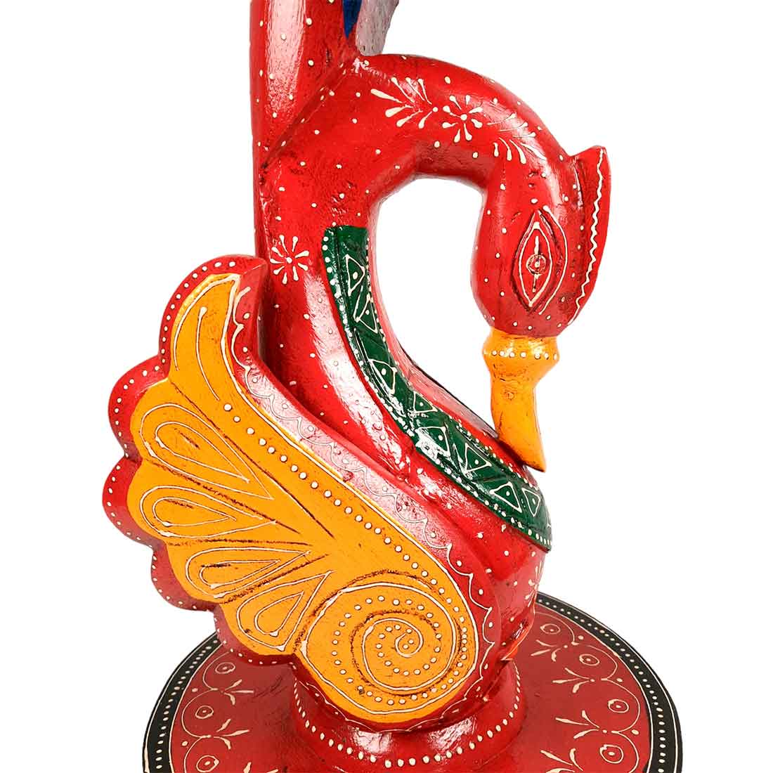 Designer Coffee Table | Side Table for Interiors Decor - 20 Inch- Apkamart #Color_Red