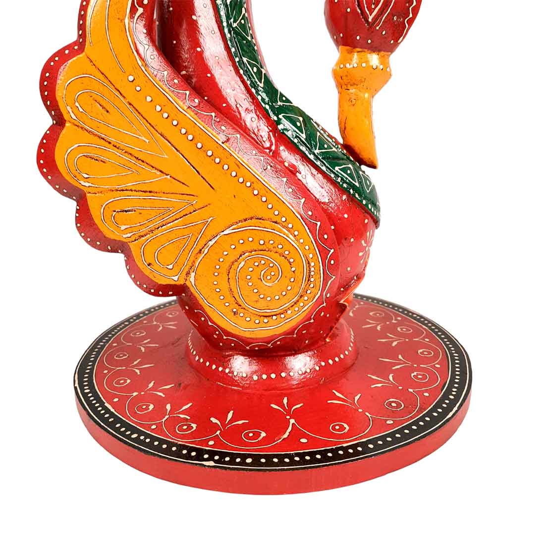 Designer Coffee Table | Side Table for Interiors Decor - 20 Inch- Apkamart #Color_Red