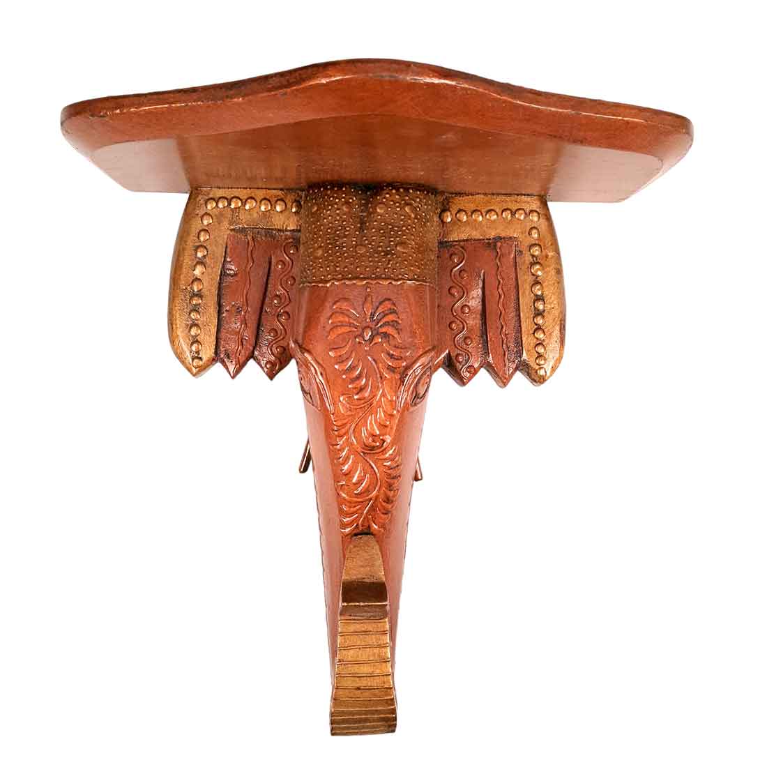 Antique Elephant Wall Bracket - For Home Decor & Gifts - 12 Inch- Apkamart #Style_pack of 1
