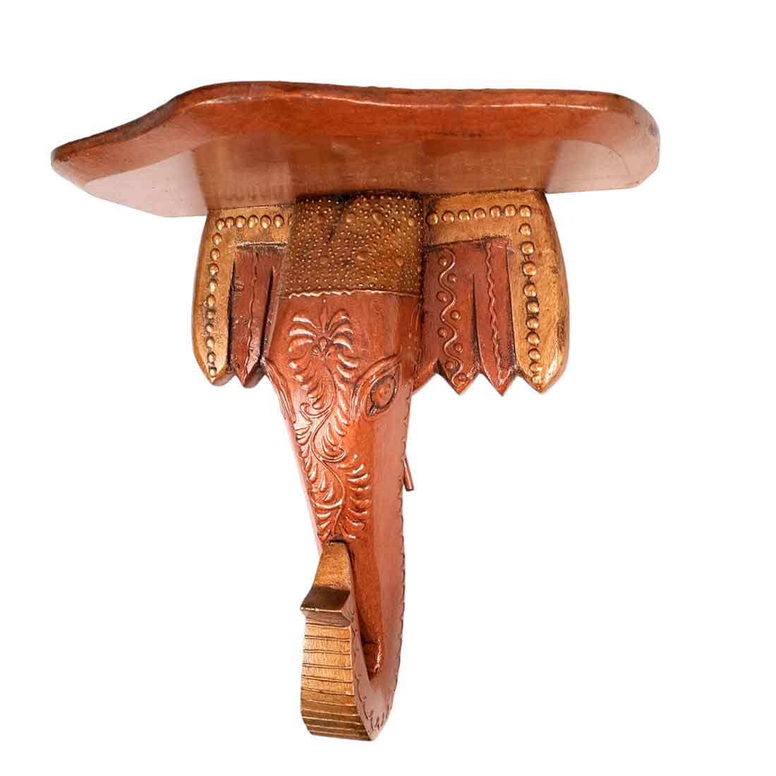 Antique Elephant Wall Bracket - For Home Decor & Gifts - 12 Inch- Apkamart #Style_pack of 1