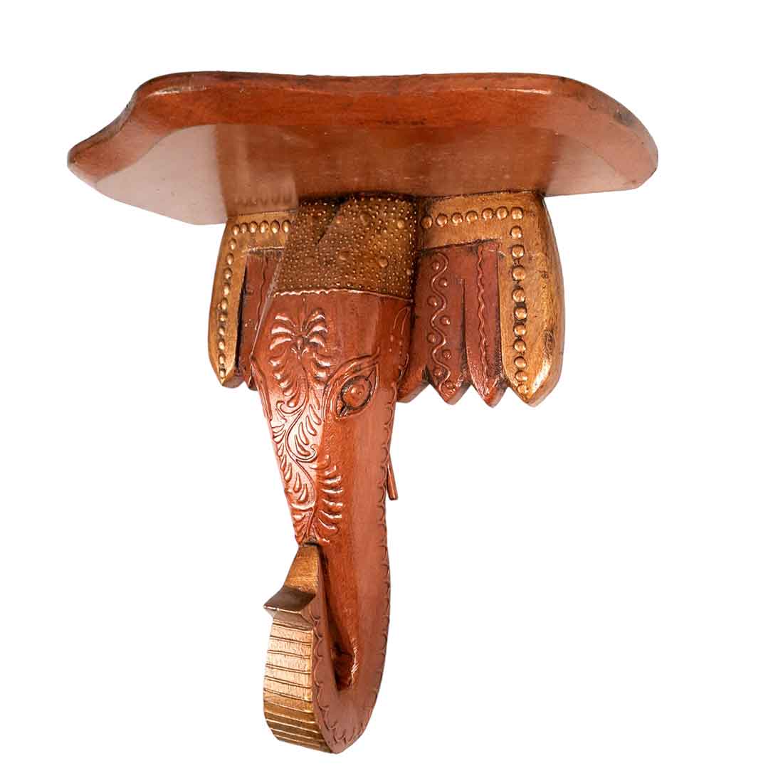 Antique Elephant Wall Bracket - For Home Decor & Gifts - 12 Inch- Apkamart #Style_pack of 1