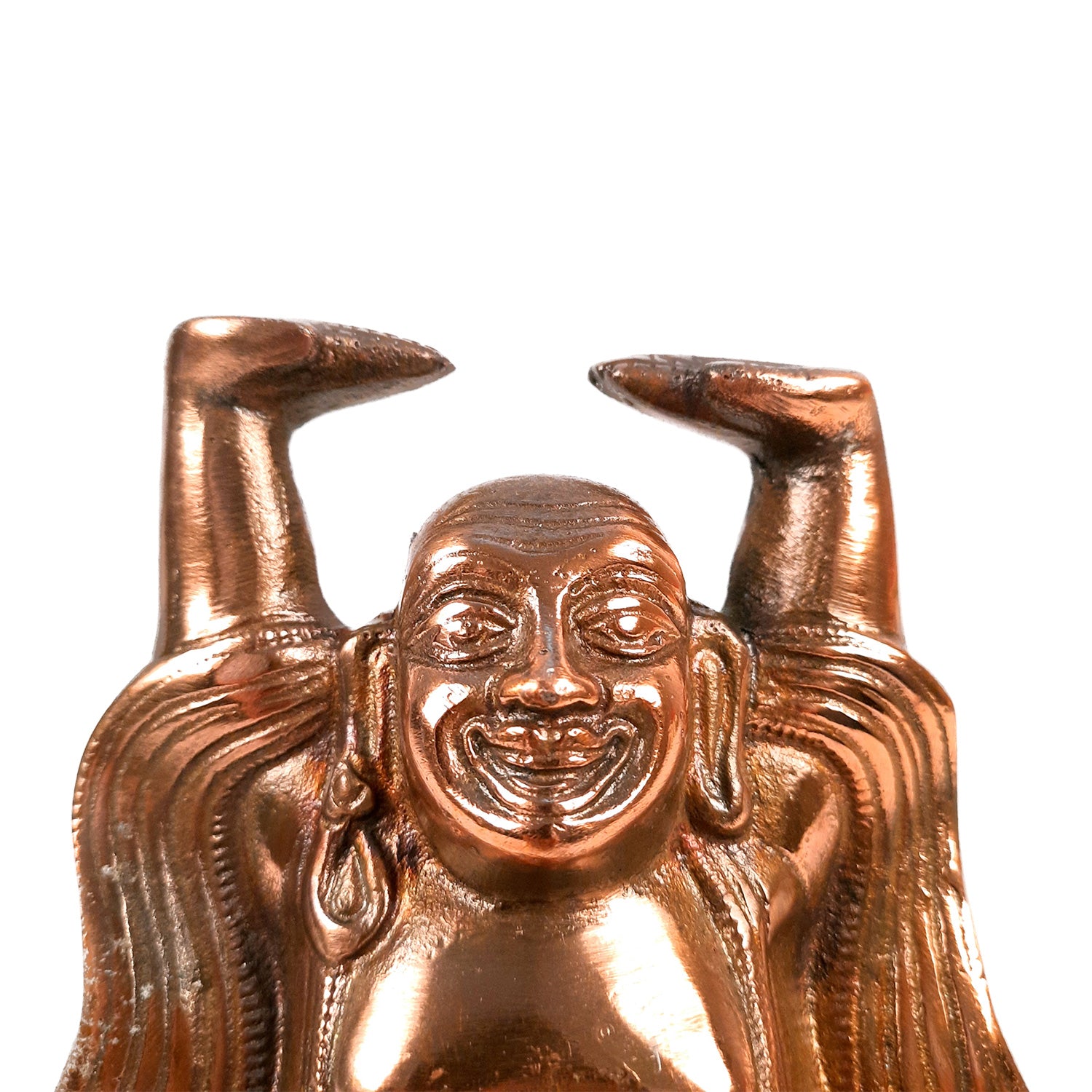 Laughing Buddha Showpiece For Good Luck | Laughing Buddha for Happiness, Positivity, Home Decor & Gift - 7 inch-Apkamart