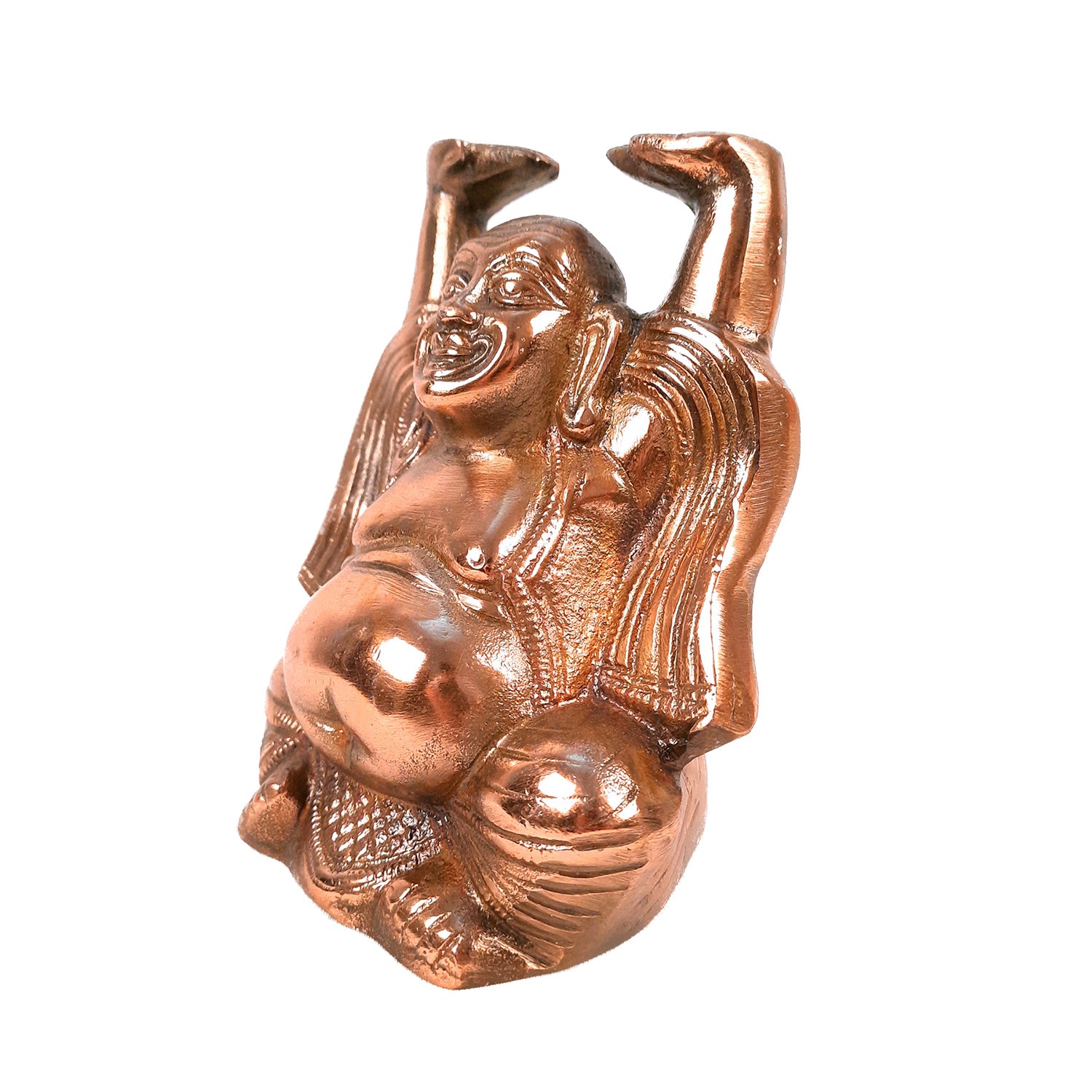 Laughing Buddha Showpiece For Good Luck | Laughing Buddha for Happiness, Positivity, Home Decor & Gift - 7 inch-Apkamart