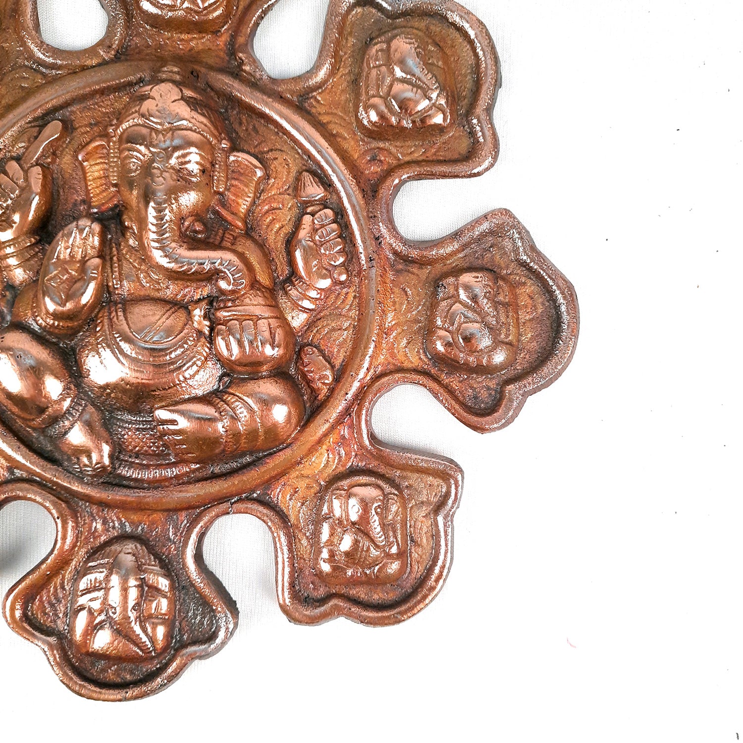 Decorative Asth Ganesh Wall Hanging - Ganapati Wall Decor - 9 Inch-Apkamart