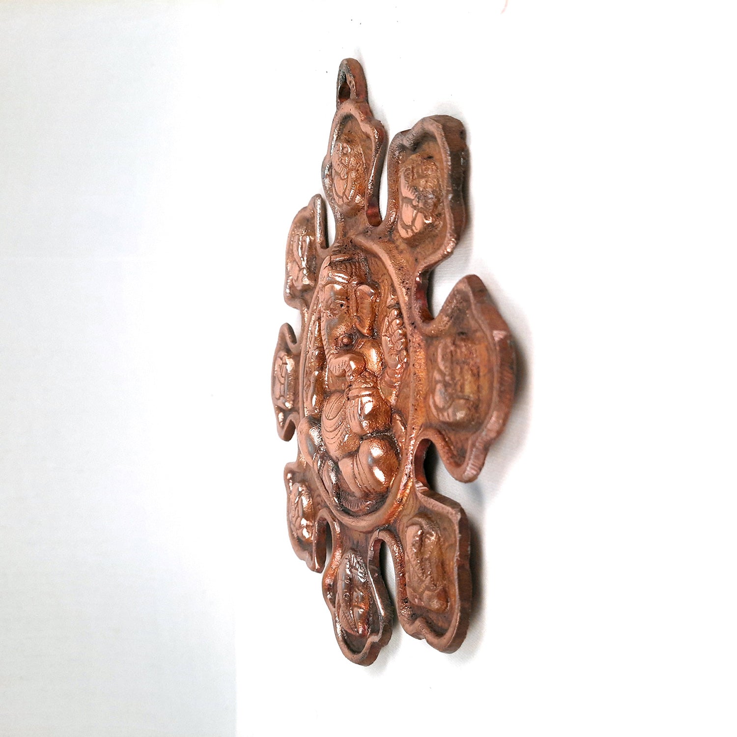 Decorative Asth Ganesh Wall Hanging - Ganapati Wall Decor - 9 Inch-Apkamart