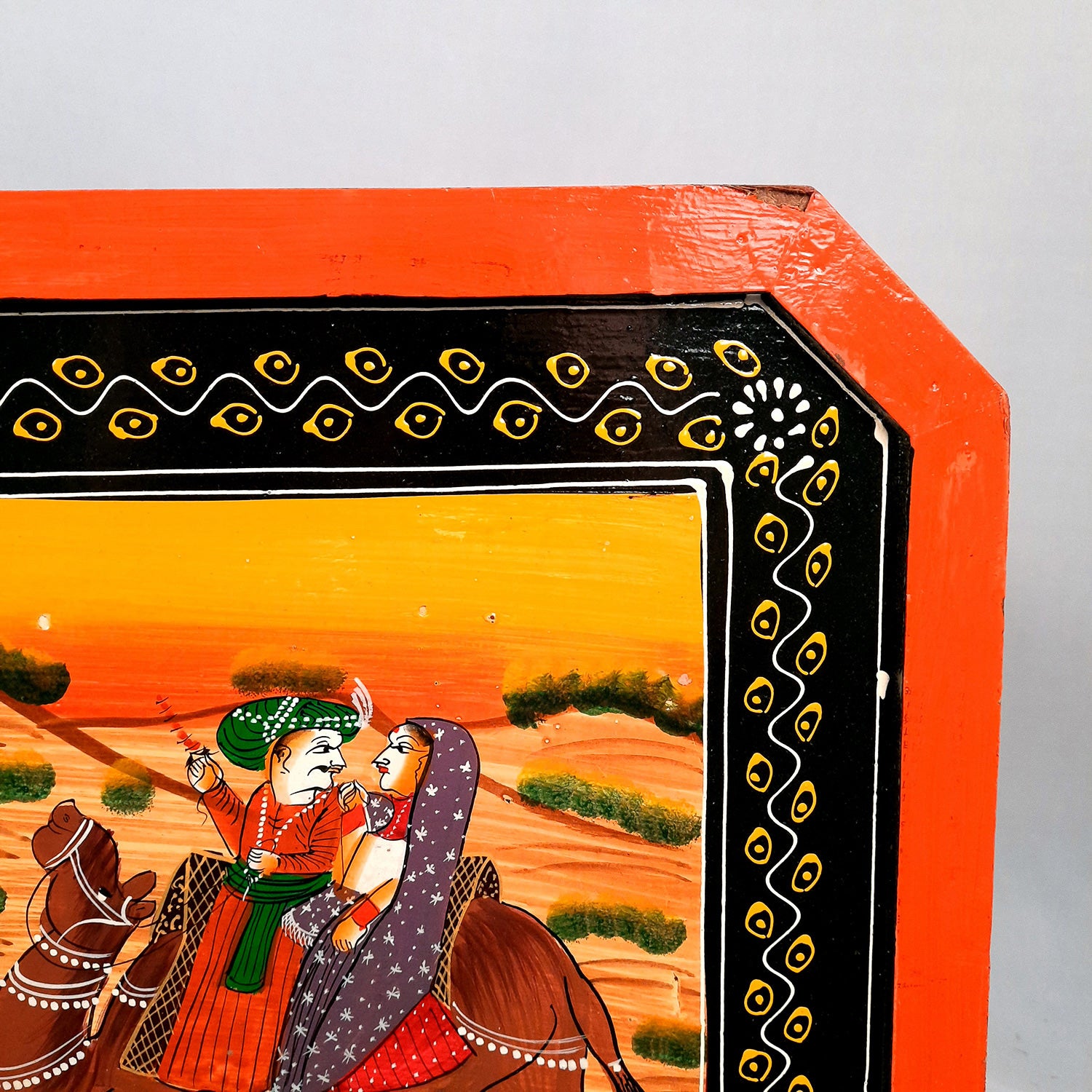 Coffee Tables for Living Room |Table for Home Decor & Gifts - 36 Inch- Apkamart #Color_Orange