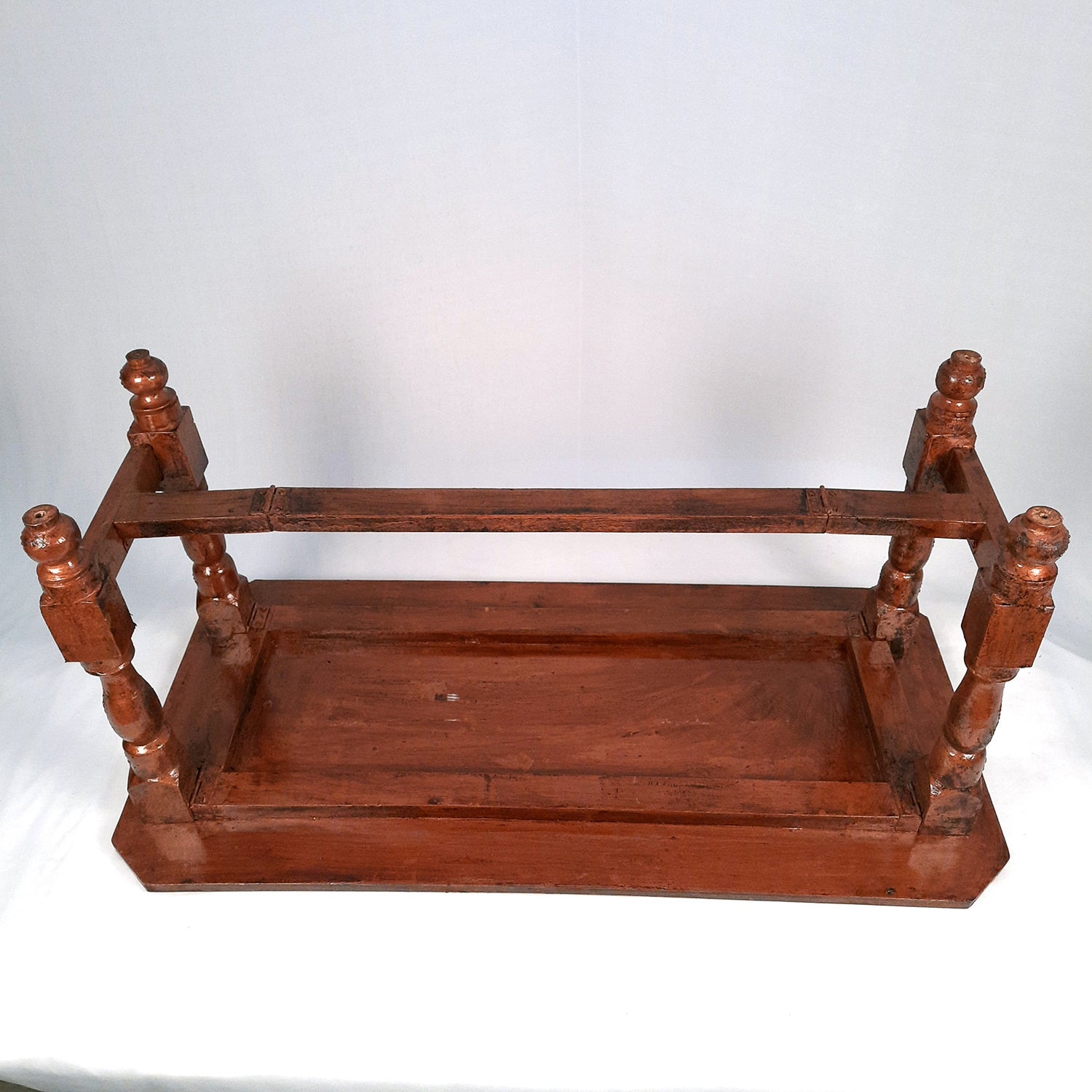 Wooden Center Table | Folding Coffee Table - For Living Room, Home Decor, Garden, Office - 36 Inch - apkamart