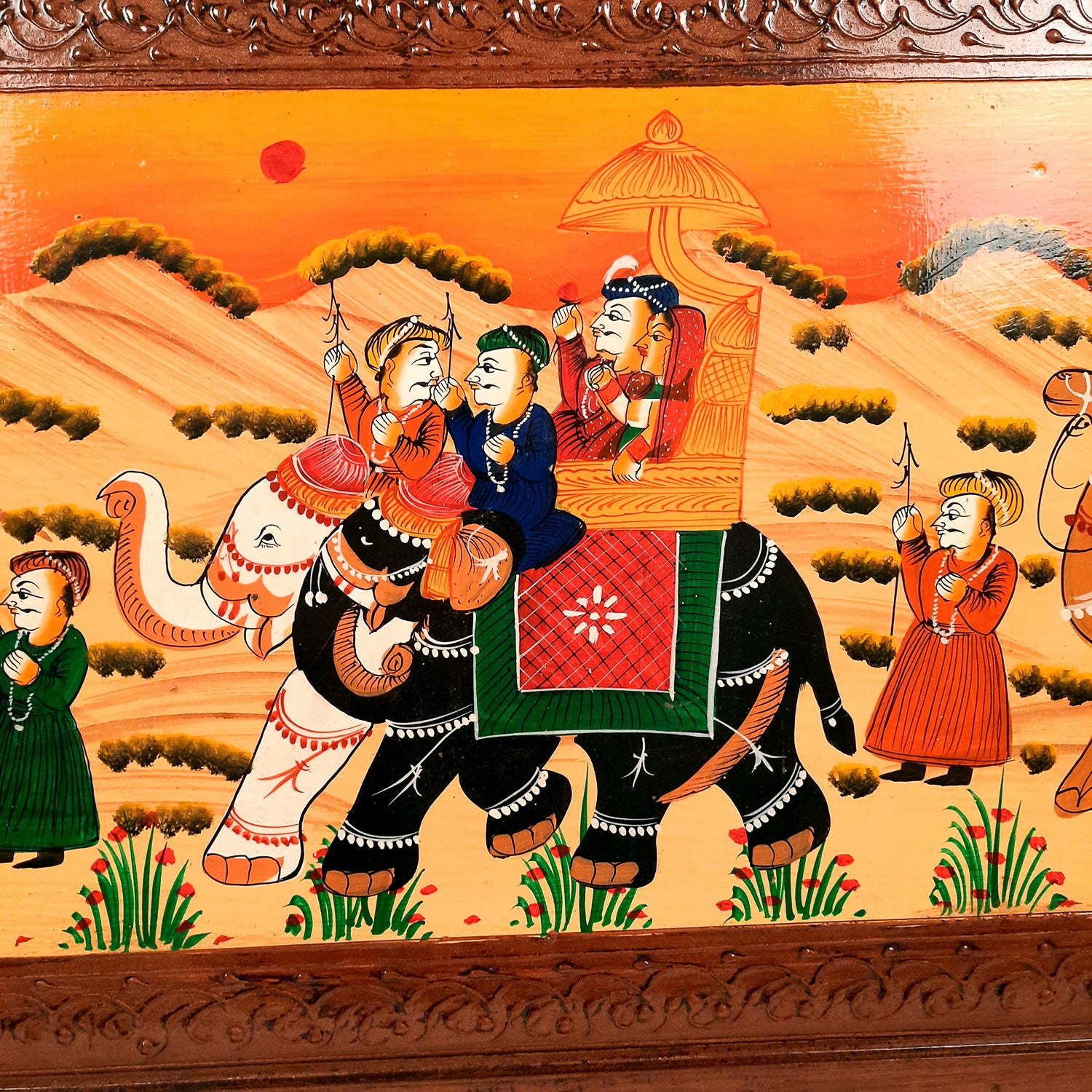 Wooden Center Table | Folding Coffee Table - For Living Room, Home Decor, Garden, Office - 36 Inch - apkamart