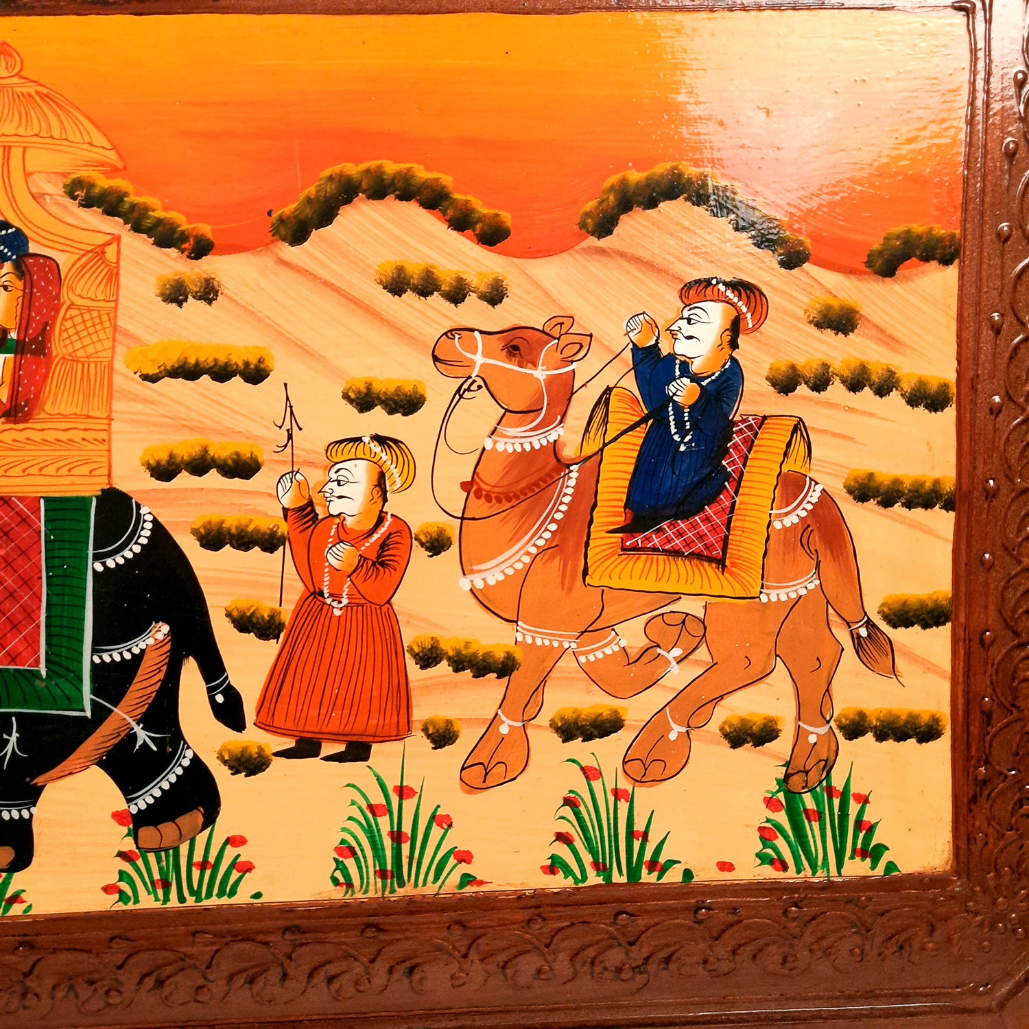 Wooden Center Table | Folding Coffee Table - For Living Room, Home Decor, Garden, Office - 36 Inch - apkamart