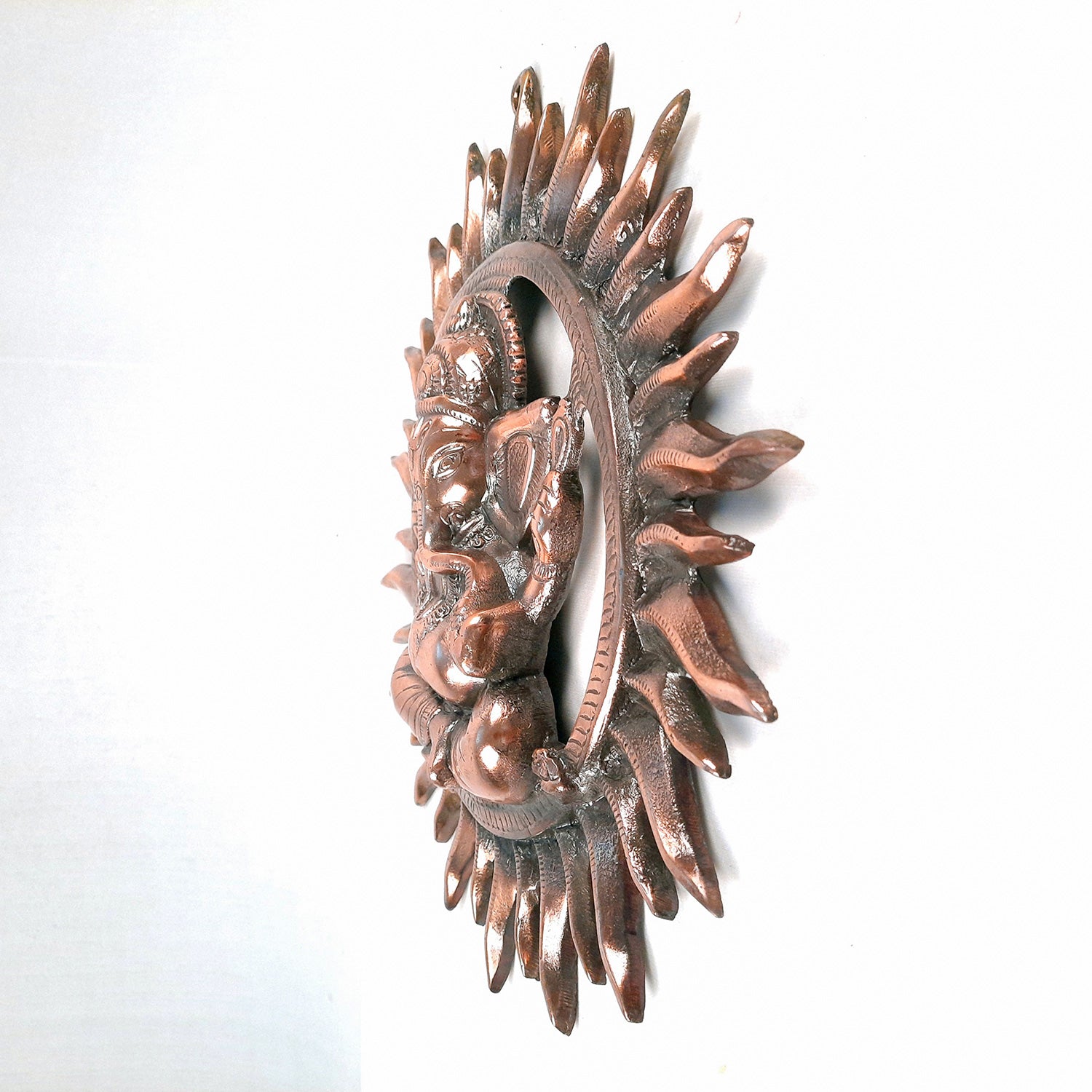 Lord Ganesh Wall Hanging | Sun Ganesha Wall Statue - for Puja & Home Entrance | House Warming Gift -15 Inch-Apkamart