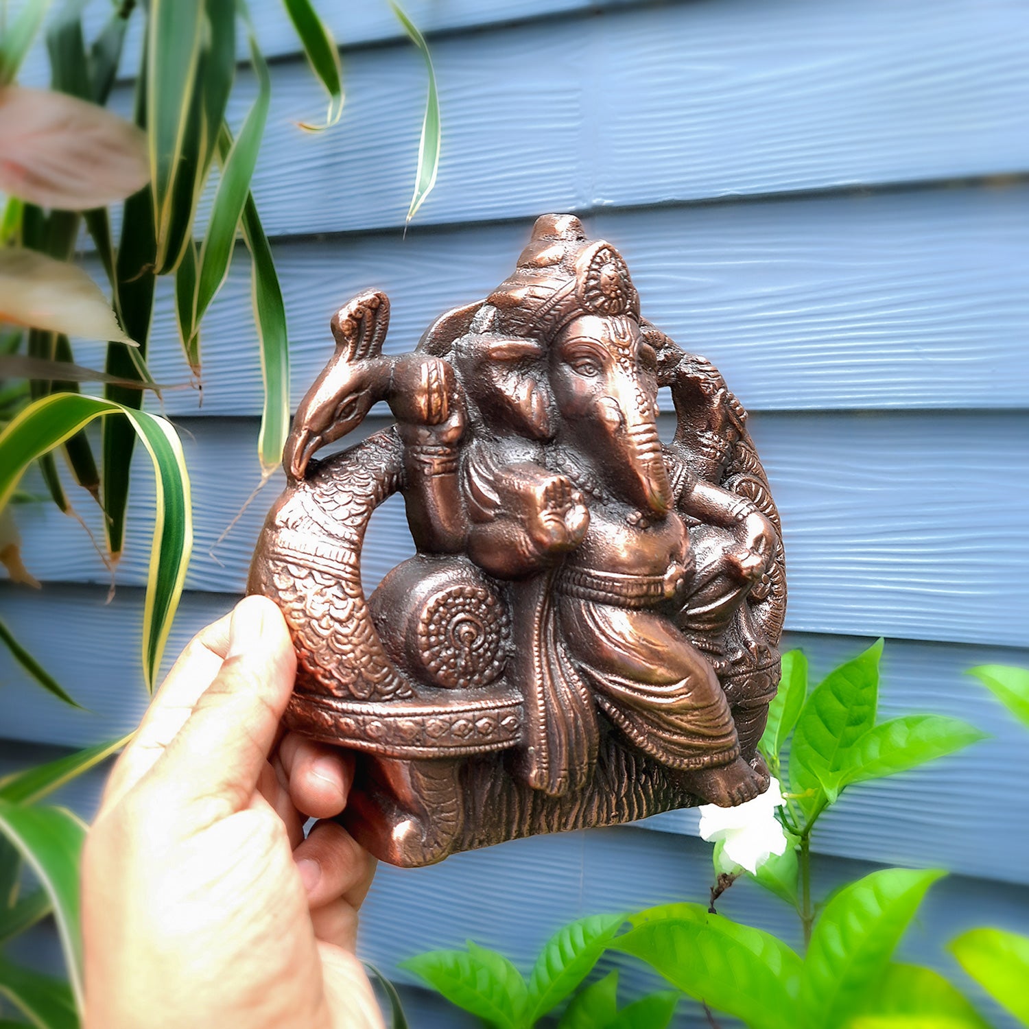 Ganesh Statue | Ganpati Murti For Table & Home Decor | Ganesha Idol for Vastu, Home, Puja, Religious Decor - 7 inch- Apkamart