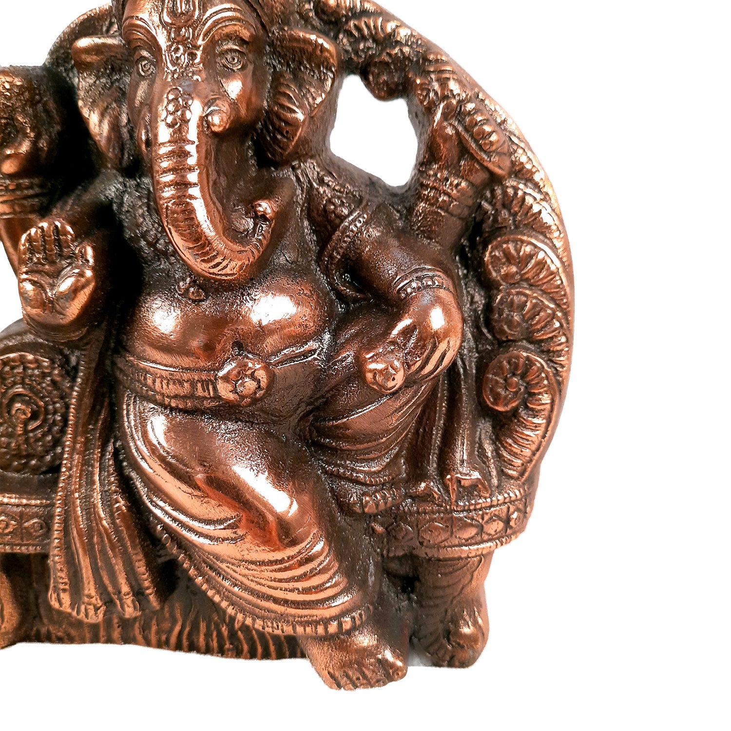 Ganesh Statue | Ganpati Murti For Table & Home Decor | Ganesha Idol for Vastu, Home, Puja, Religious Decor - 7 inch- Apkamart