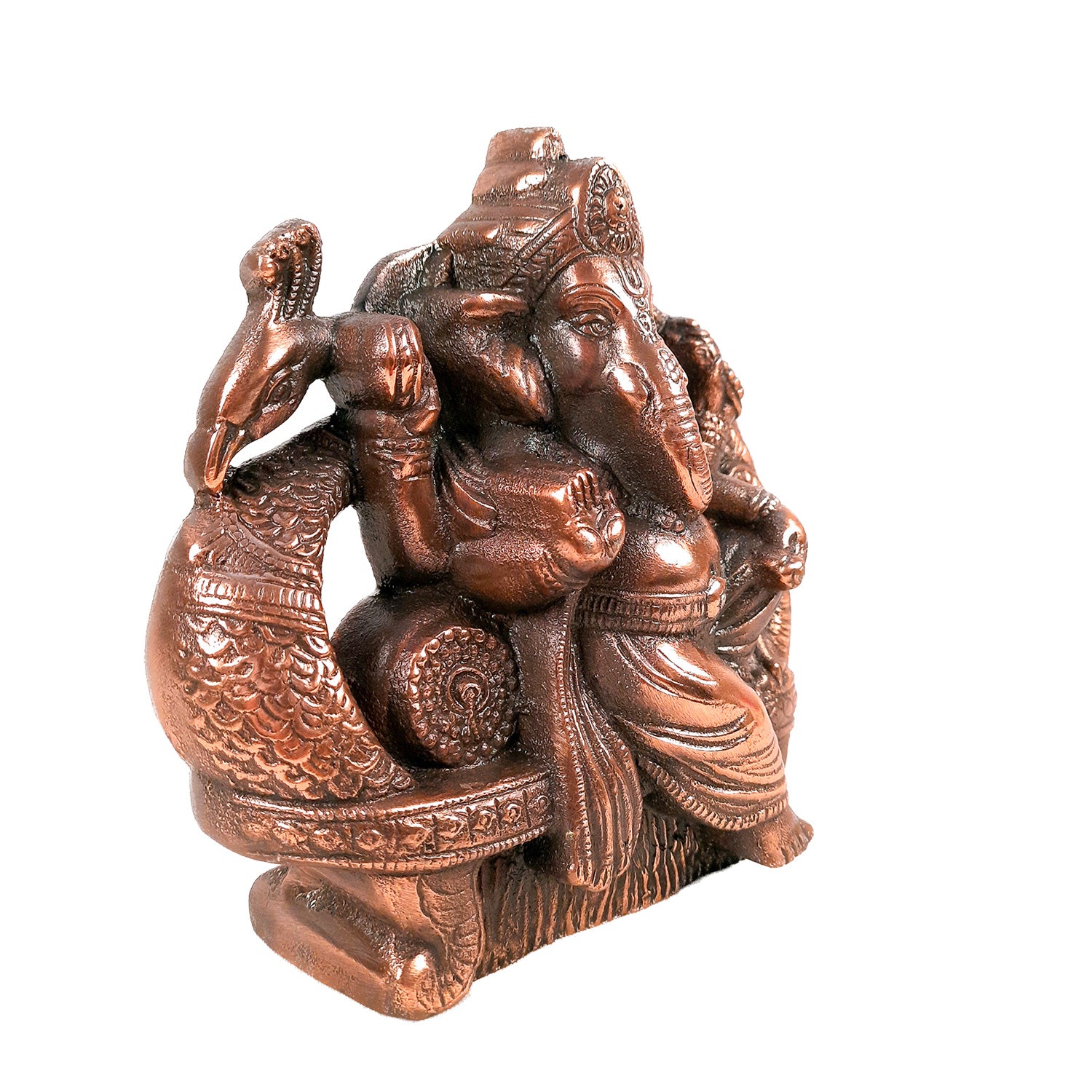 Ganesh Statue | Ganpati Murti For Table & Home Decor | Ganesha Idol for Vastu, Home, Puja, Religious Decor - 7 inch- Apkamart