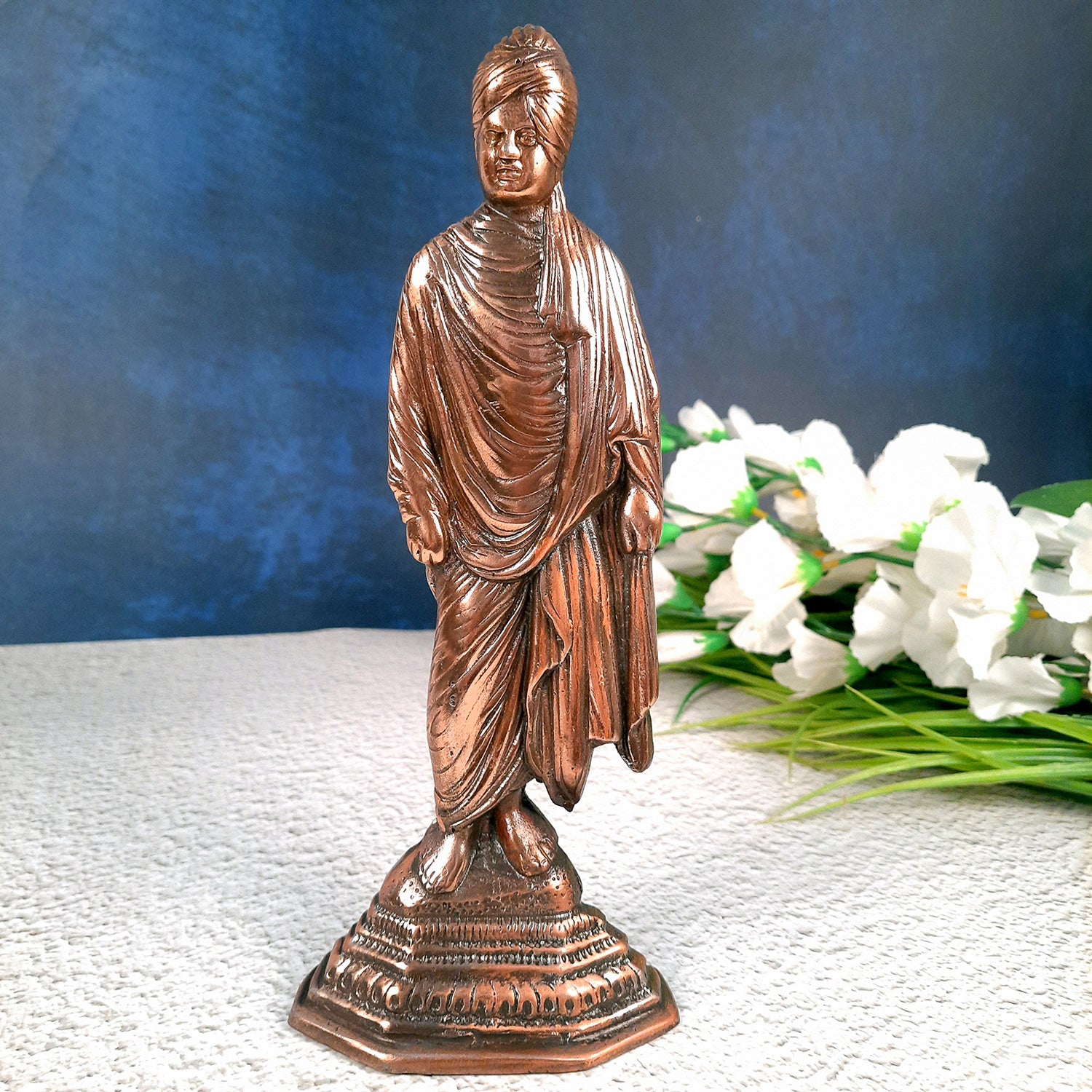 Swami Vivekananda Idol Statue - for Office, Home, Desk & Table Décor - 12 inch-Apkamart