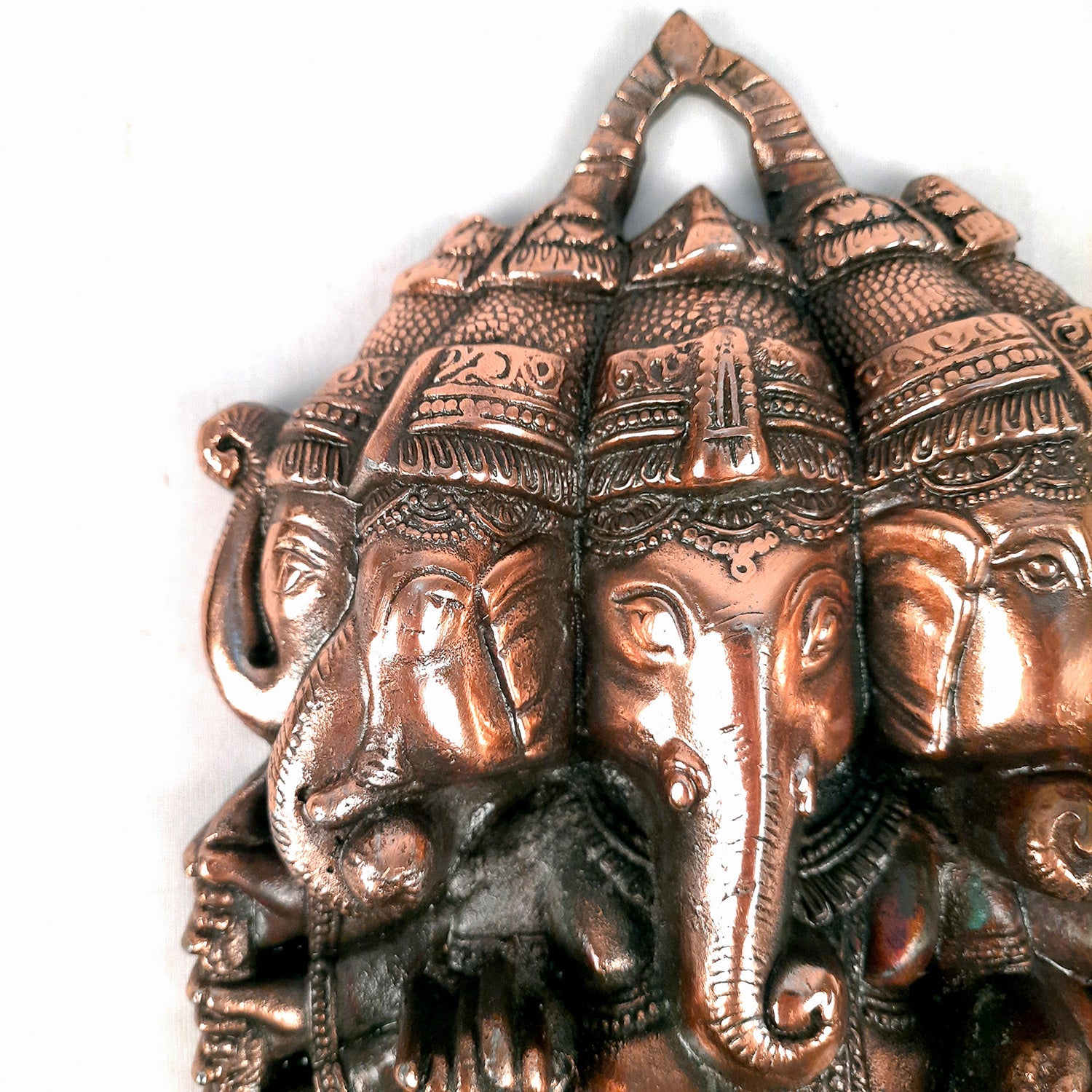 Ganesha Wall Hanging | Panchmukhi Ganesh Wall Decor for Main Gate | Vastu Ganesha Idol for Home, Puja & Religious Decor - 13 Inch-Apkamart