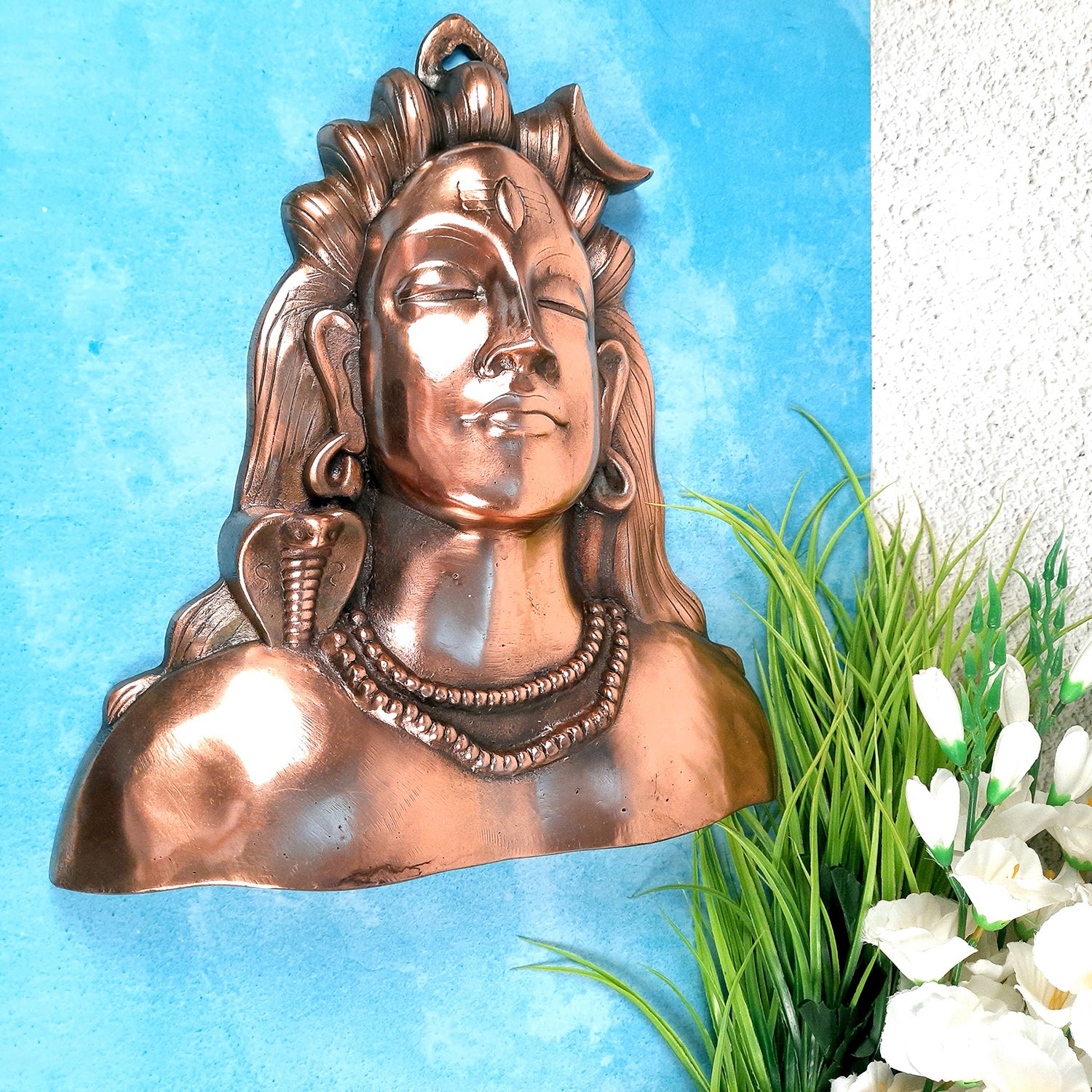 Adiyogi Shiva Wall Hanging - For Home & Wall Decor | Living Room & Office Decor - 17 inch-Apkamart