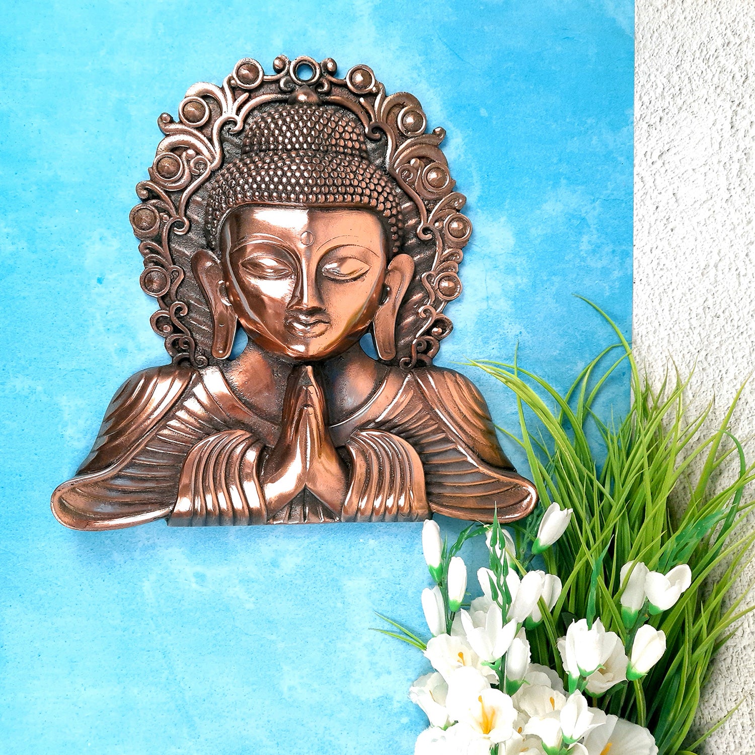 Lord Buddha Wall Hanging | Gautam Buddha Wall Hanging - For Home & Wall Decor | Living Room, Office Décor & Gifts - 15 inch-Apkamart