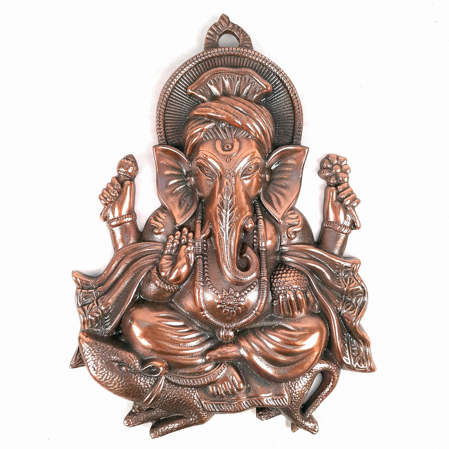 Ganesh Wall Hanging | Lord Ganesha Wall Art for Home, Living Room & Office | Antique Ganesha for Religious Décor - 14 inch-Apkamart