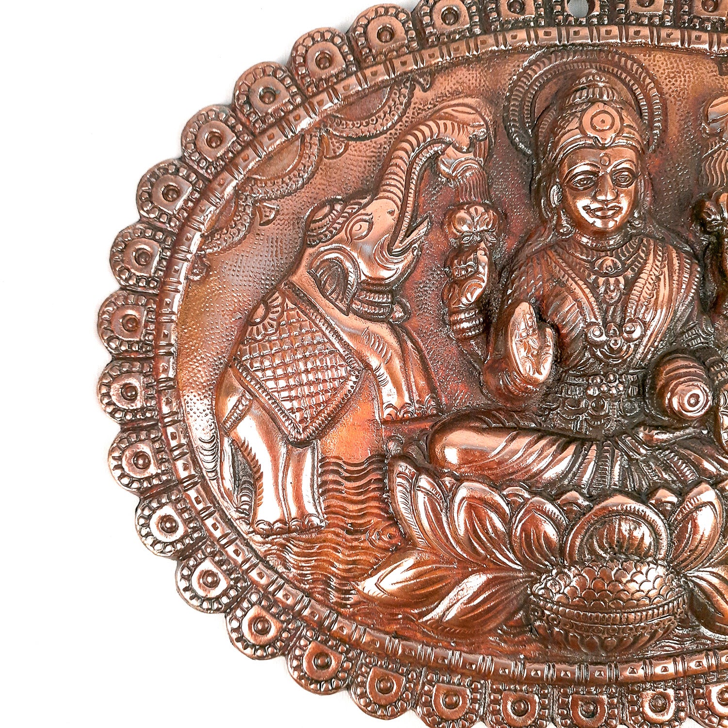 Goddess Laxmi Ji Wall Hanging - For Wall Decor & Gifts - 10 Inch- Apkamart