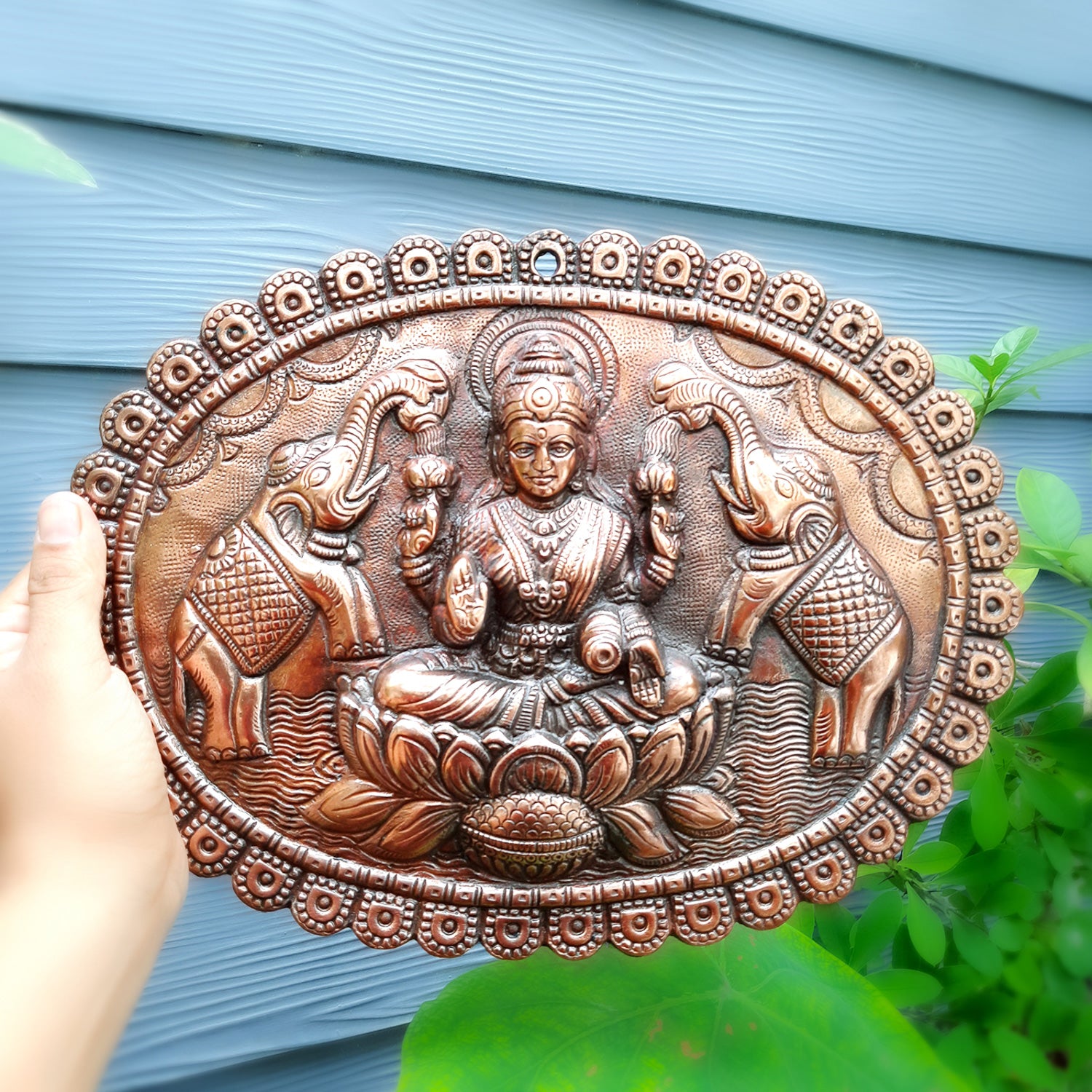 Goddess Laxmi Ji Wall Hanging - For Wall Decor & Gifts - 10 Inch- Apkamart