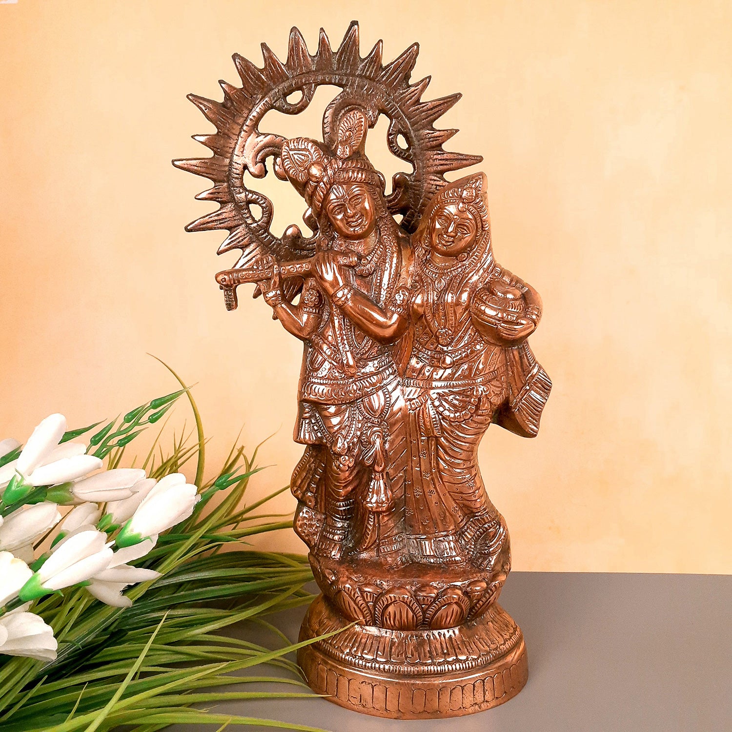 Radha Krishna Idol for Home & Pooja -16 Inch- Apkamart