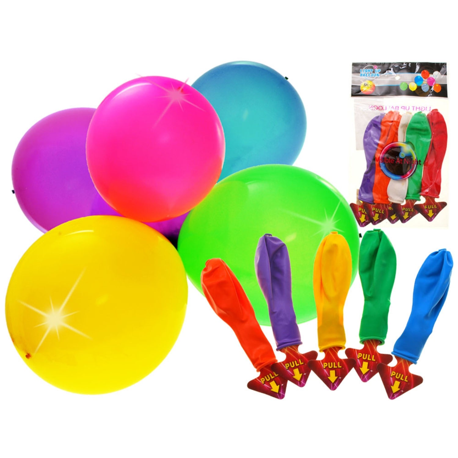 Birthday Balloons Colourful Latex For Kids Party Pack 2