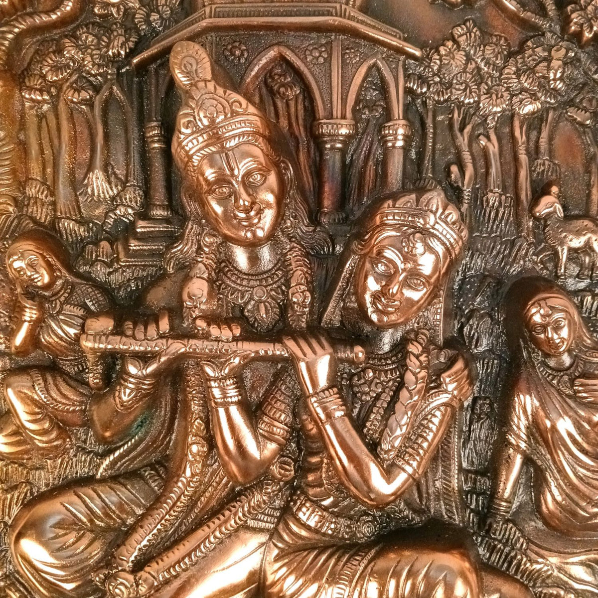 Radha Krishna Wall Hanging For Home Decor - 20 Inch-apkamart