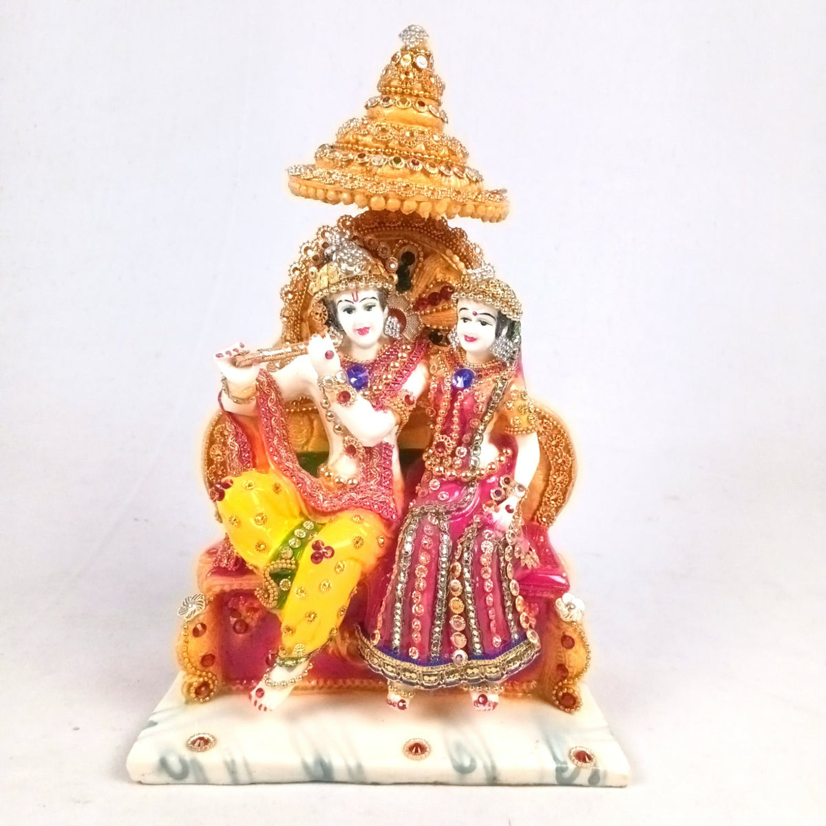 Radha Krishna Idol - Shri Krishna Murti For Puja Home-Apkamart