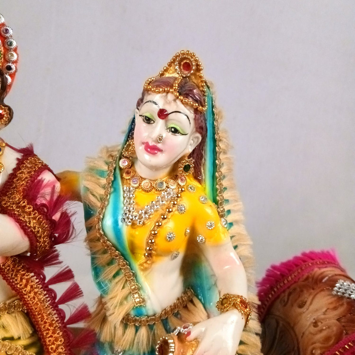 Radha Krishna on Royal Sofa Statue Idol – 12 Inch