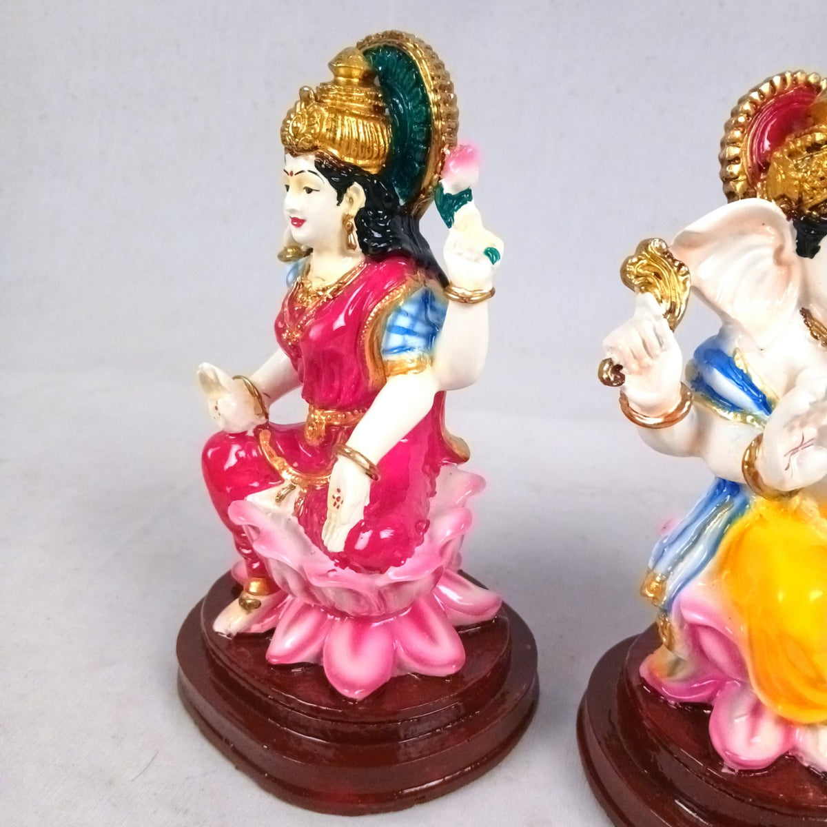 Lakshmi Ganesha Statue Idol Set For Diwali – 6 Inch-Apkamart