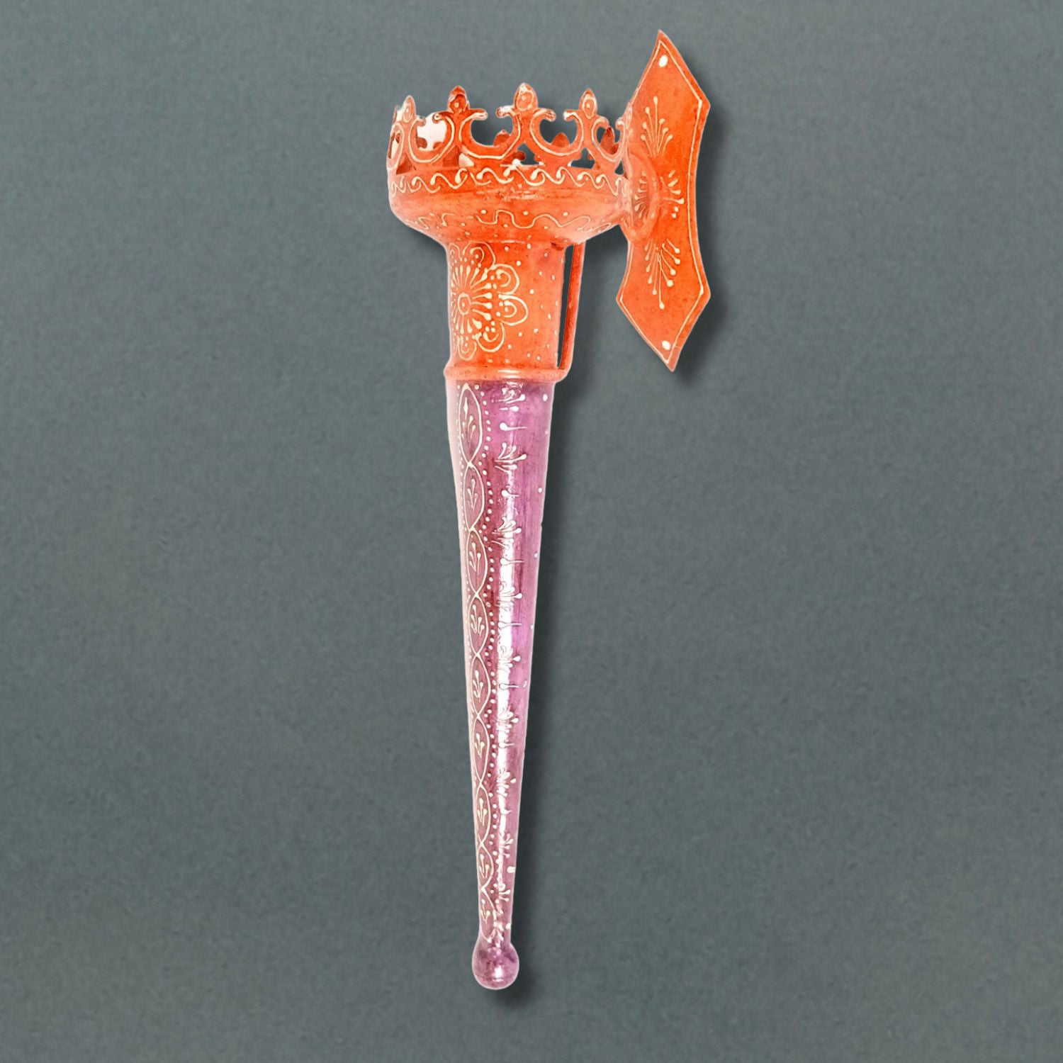 Mashal Candle Holder Stand | Mashaal Tea Light Shaped Torch With Antique Finish - For Home & Rustic Wall Decor, Living Room - 18 Inch - Apkamart