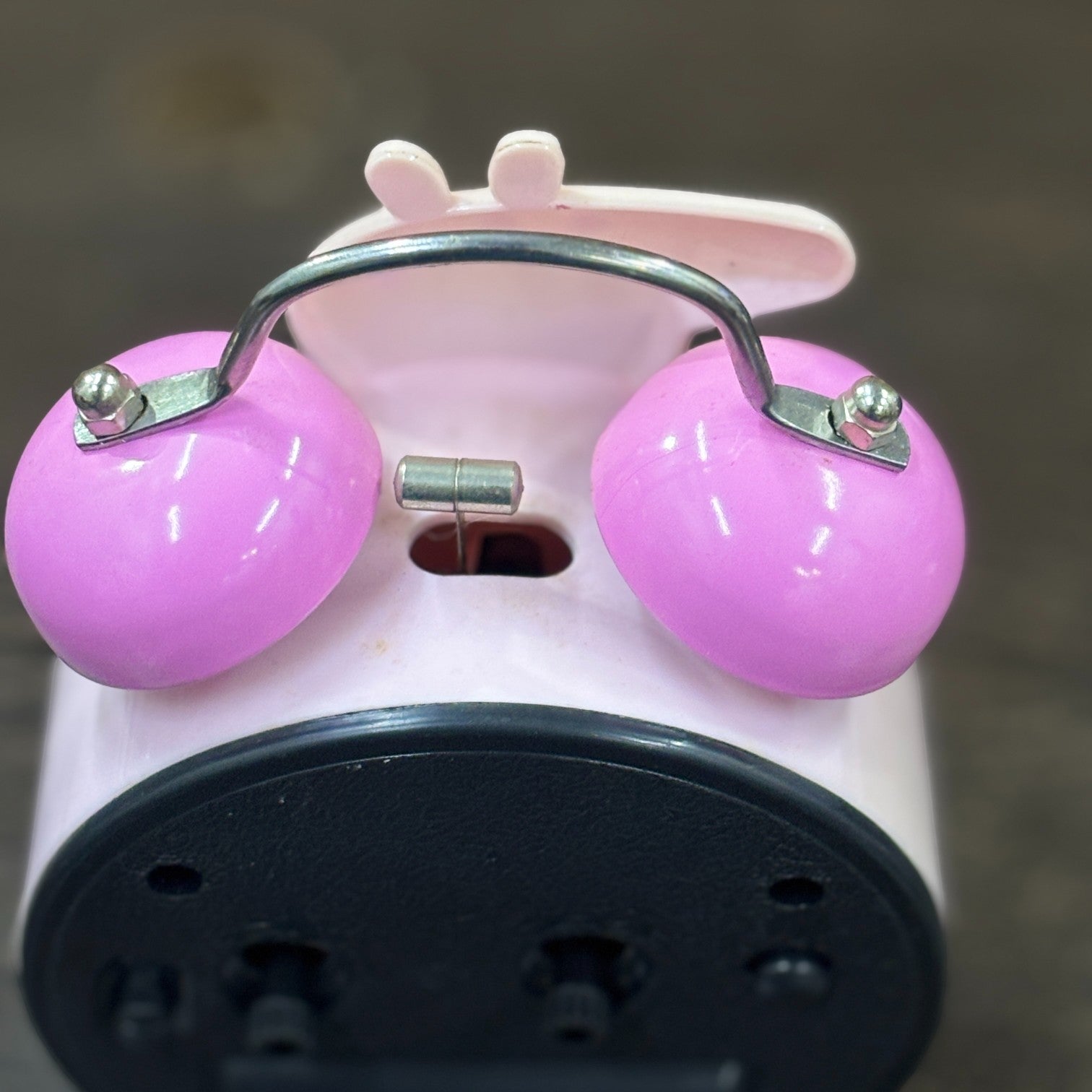 Cartoon Kids Alarm Clock | Cute Bedside Table Clock for Boys & Girls | Easy-to-Use Wake-Up Clock for Kids Room & Study Table | Battery Operated - 6 Inch - Apkamart #Color_Pink