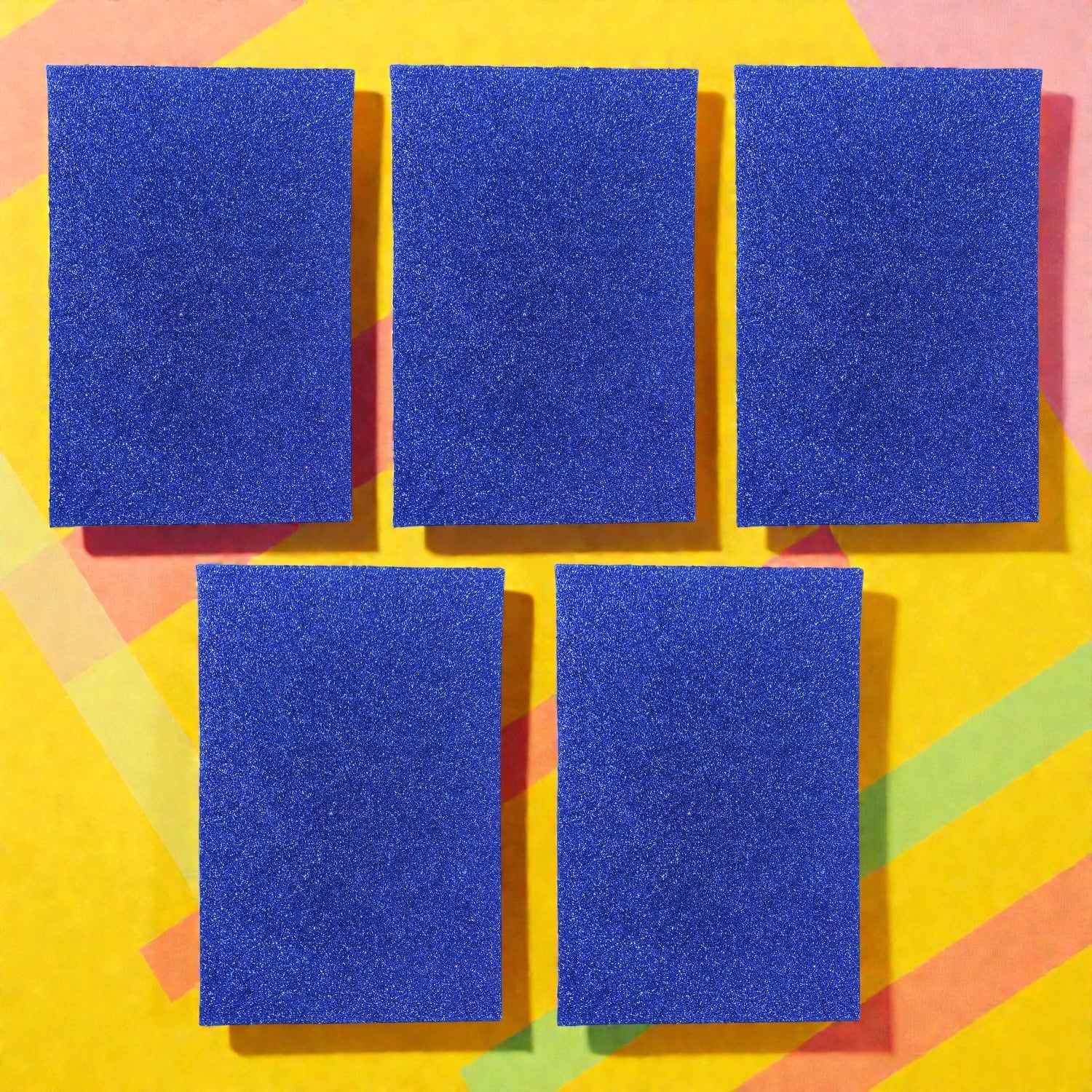 A4 Glitter Sheet Self Adhesive Sticky Craft Sheets Sparkly Foam Sheets for DIY Art Projects, Scrapbook Decoration, Card Making, Gift Wrapping, School Projects - Apkamart #Style_Pack Of 5