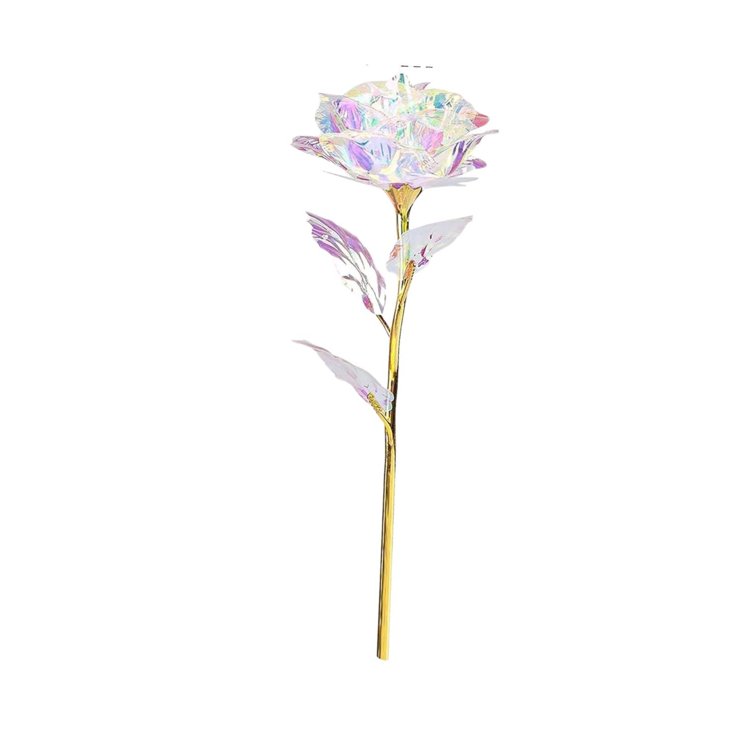Artificial Crystal Rose – 9 Inch Gift for Home - Apkamart