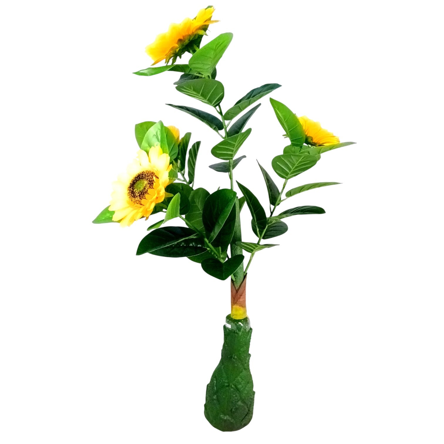 Artificial Leaf Tree | Faux Leaf Vine Plant | Decorative Plant Bush for Home Office Balcony Living Room Indoor Outdoor Tabletop | Diwali Decor & Gifting - 41 Inch