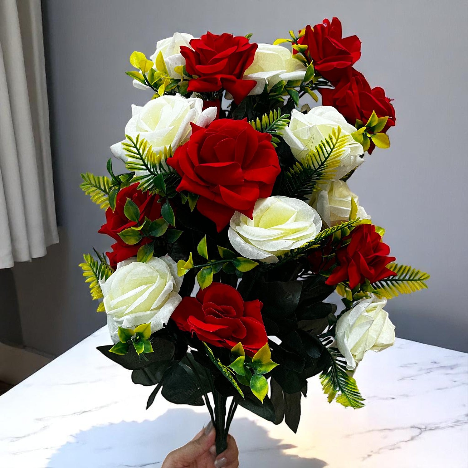 Artificial Flower With Pot - For Table & Home Décor - Apkamart