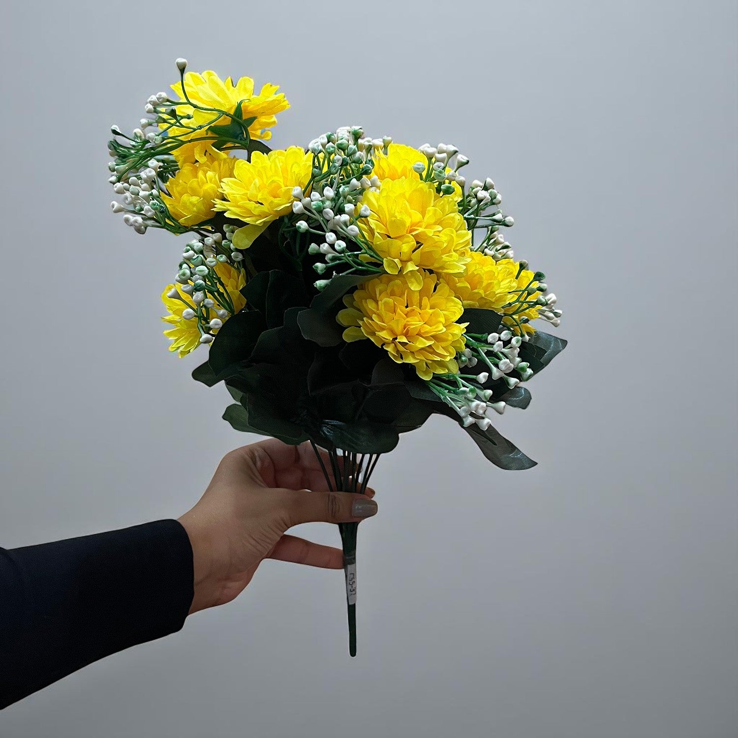 Artificial Flower Bouquet | Faux Flowers & Plants Bunch - for Table Vase, Pot, Home Decor, Living Room, Side Table Center piece Decoration - Apkamart #Color_Yellow