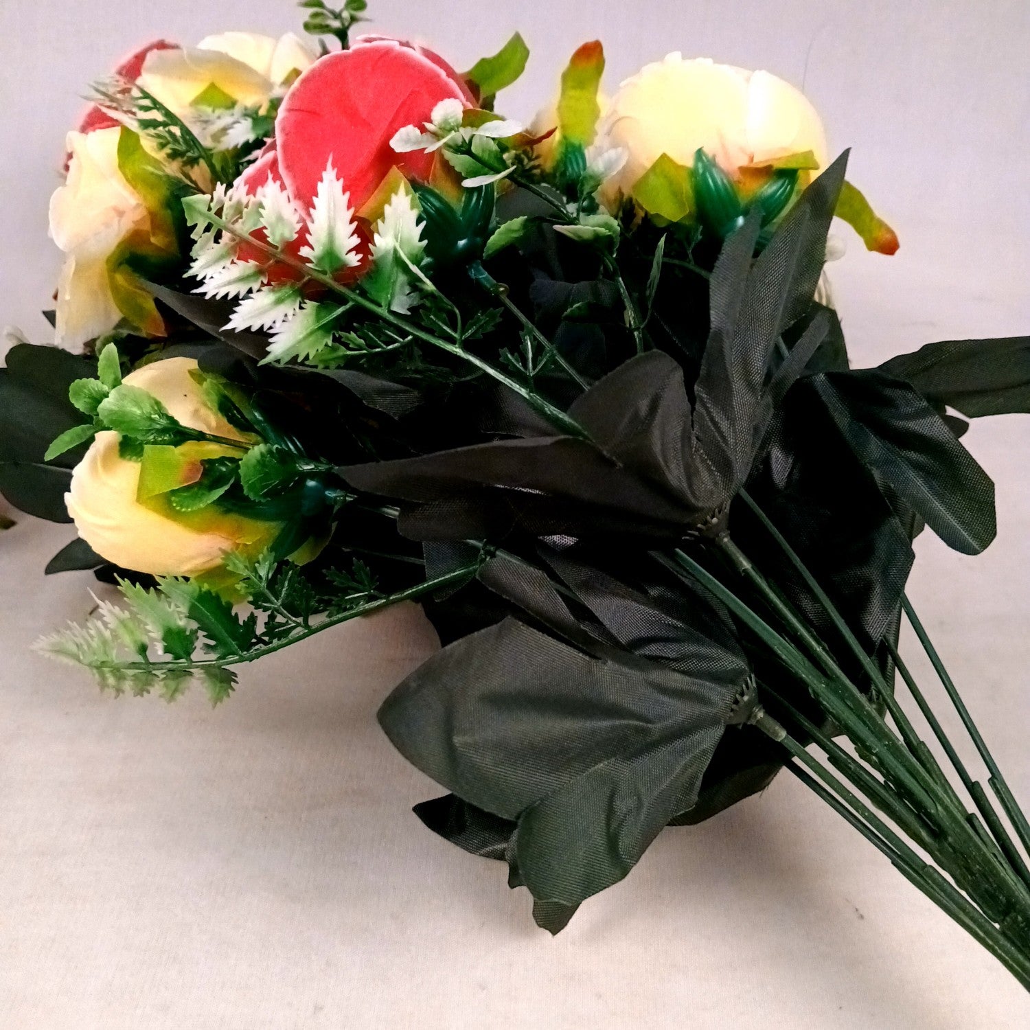 Artificial Rose Flowers Bunches for Vase Pot | Faux Flowers Stem - for Home Decor Side Table Centerpiece - 26 Inch - Apkamart #Style_Design 3