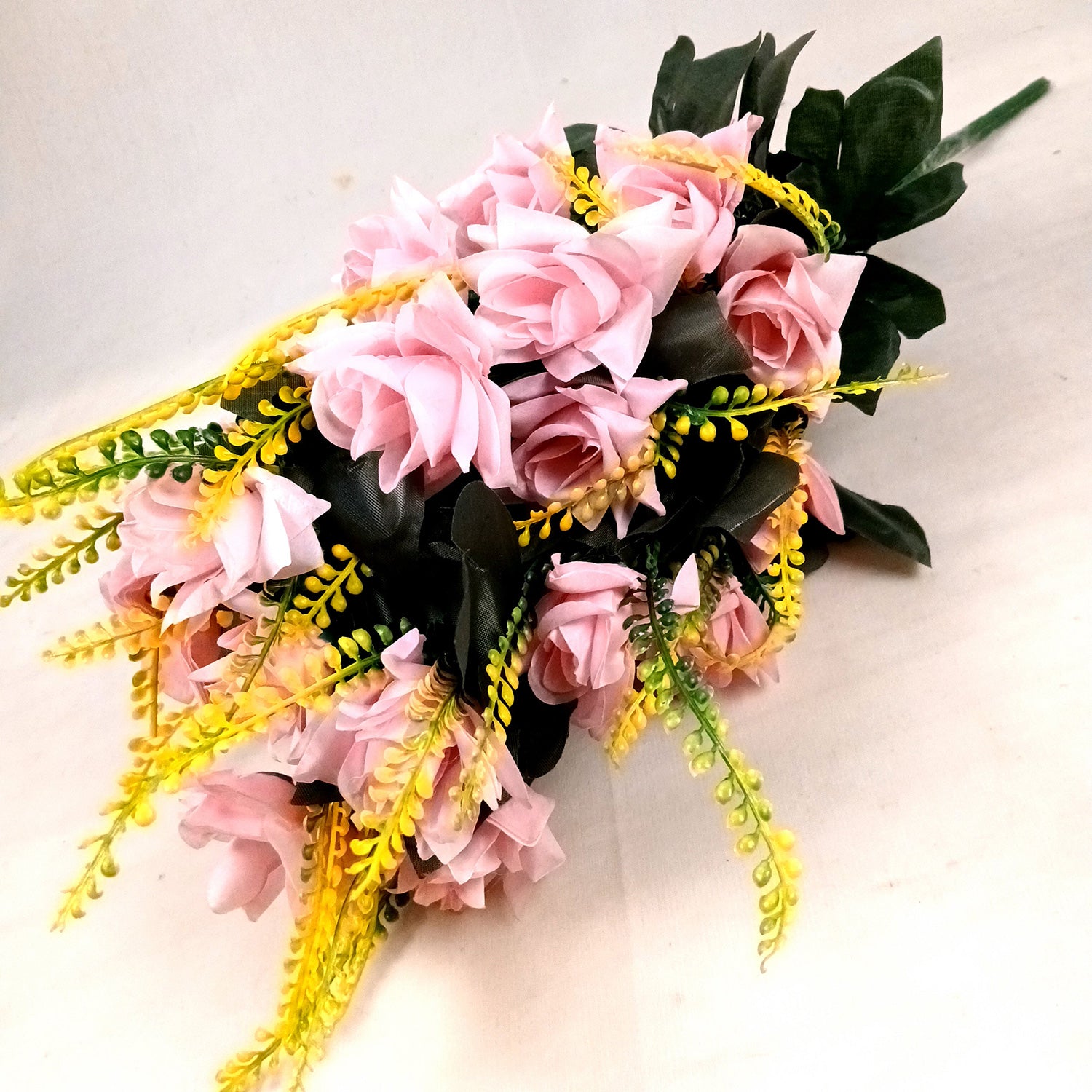 Artificial Flowers for Home Decoration -With Metal Stand - For Home & Wall Decor - 26 Inch _Apkamart