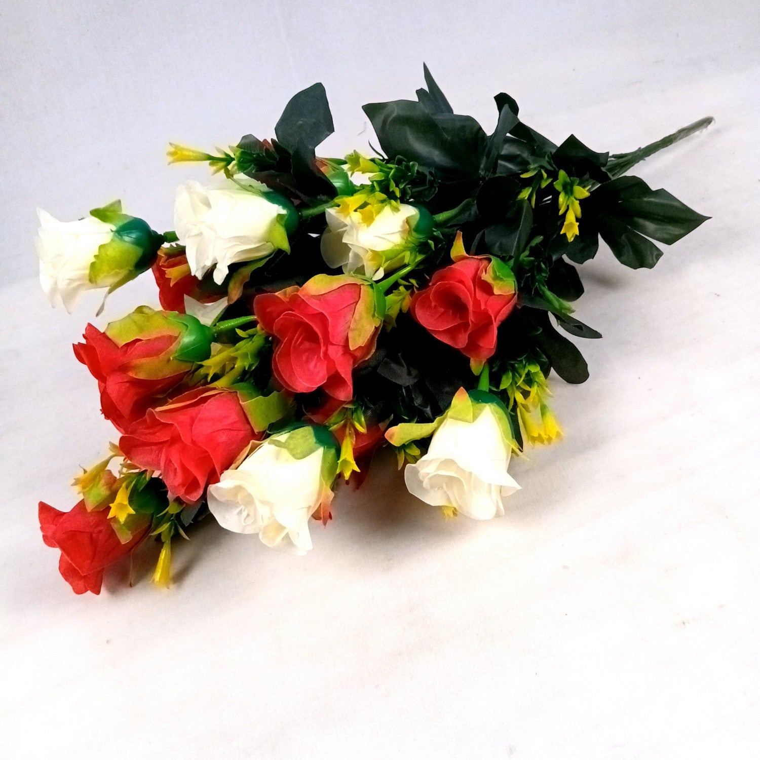 Artificial Rose Flower Bouquets | Faux Flowers Bunch - for Table Vase, Pot, Home Decor, Side Table Centerpiece - 29 Inch - Apkamart #Style_Design 3