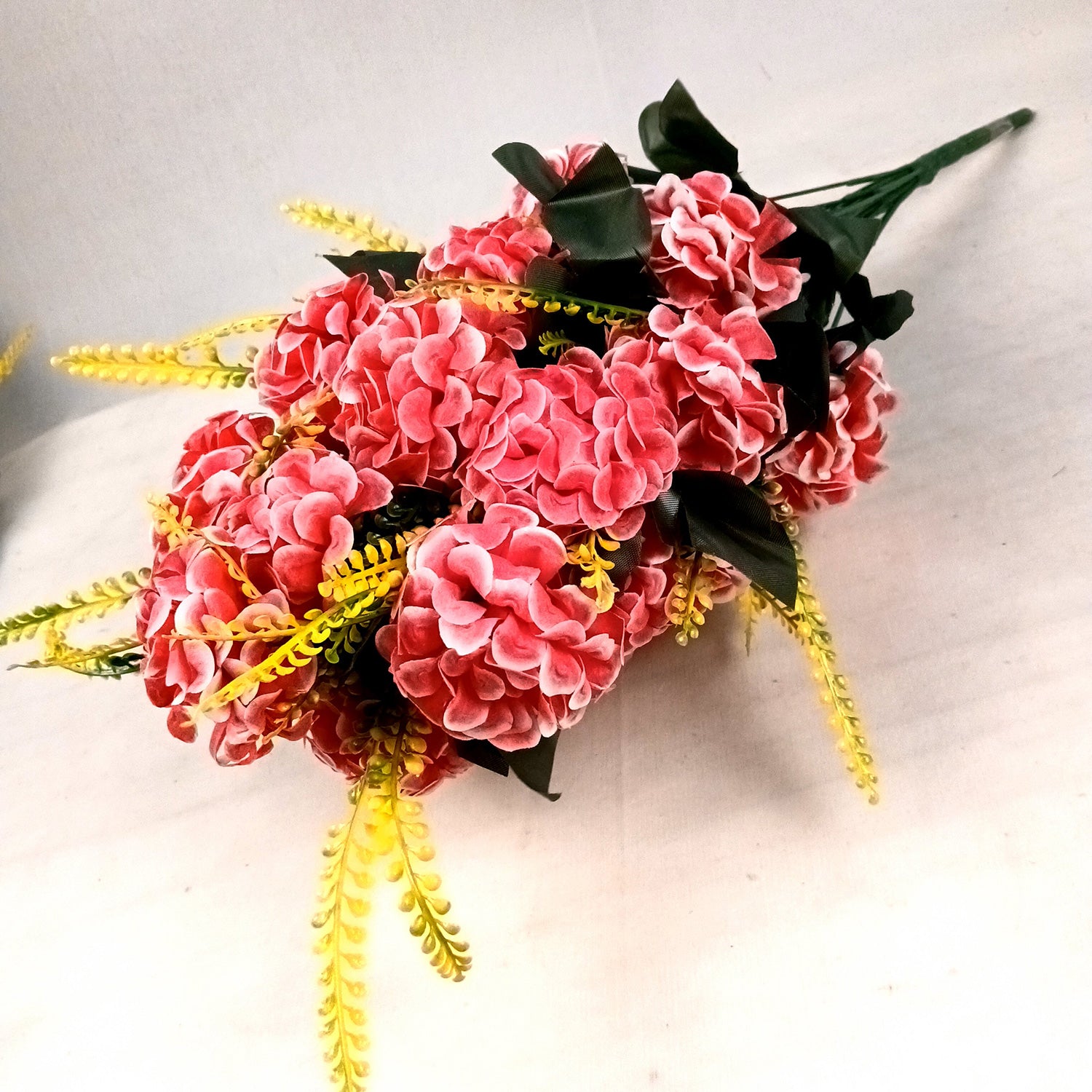 Artificial Flowers for Home Decoration - With Metal Stand - For Wall Hanging - Apkamart #Colour_Pink