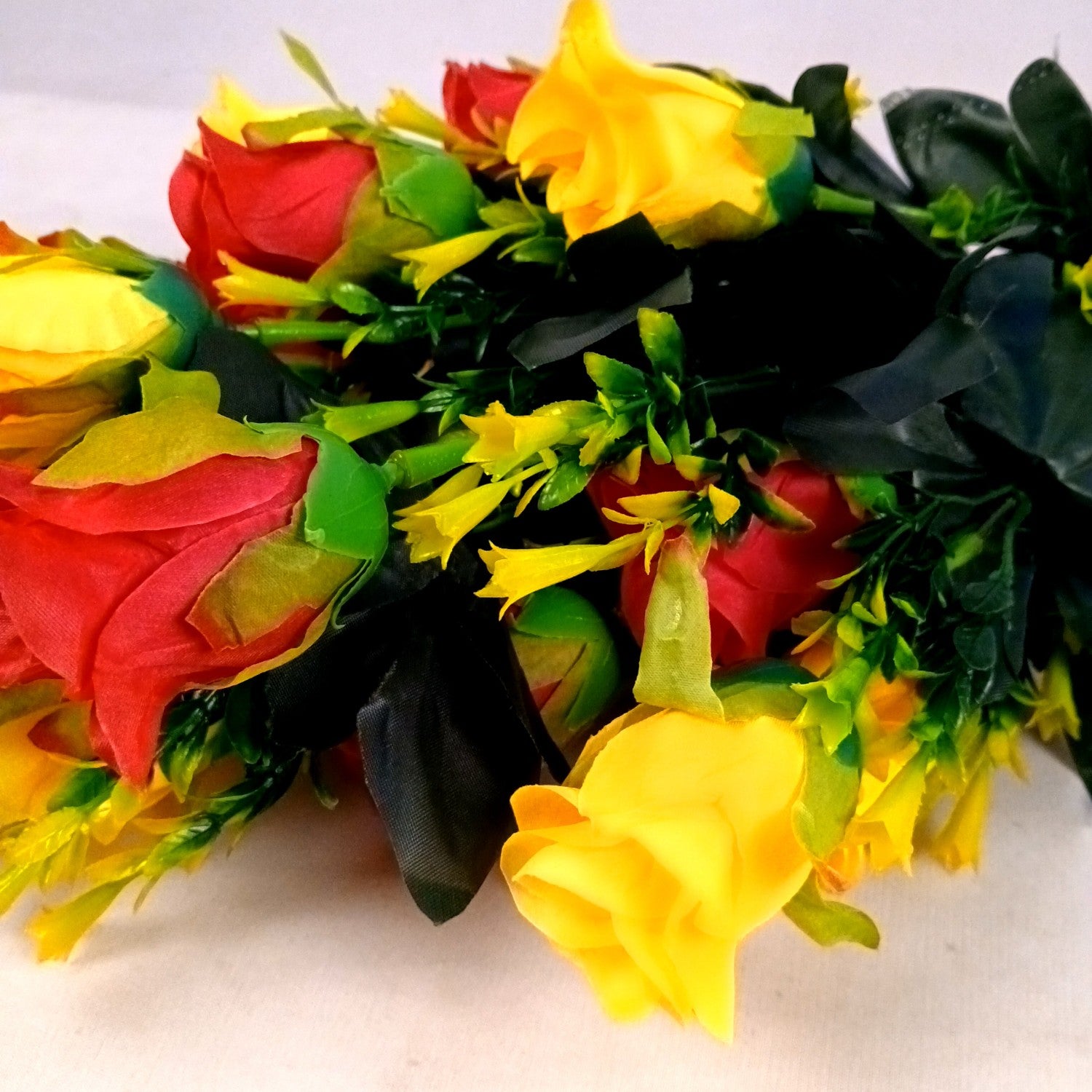 Artificial Rose Flower Bouquets | Faux Flowers Bunch - for Table Vase, Pot, Home Decor, Side Table Centerpiece - 29 Inch - Apkamart #Style_Design 2