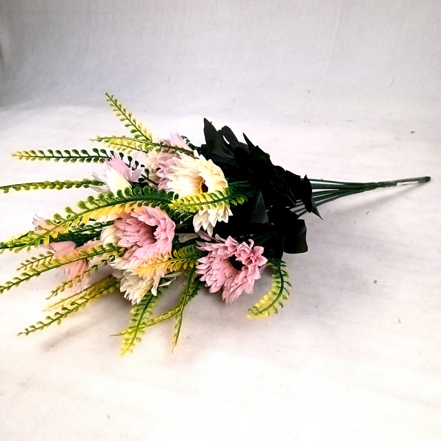 Artificial Flowers - Gerbera Daisy Bunches | Faux Flower Sticks - for Home Decor, Living Room & Festivals Decoration (Vase Not Included) - 14 Inch - Apkamart #Style_Design 2