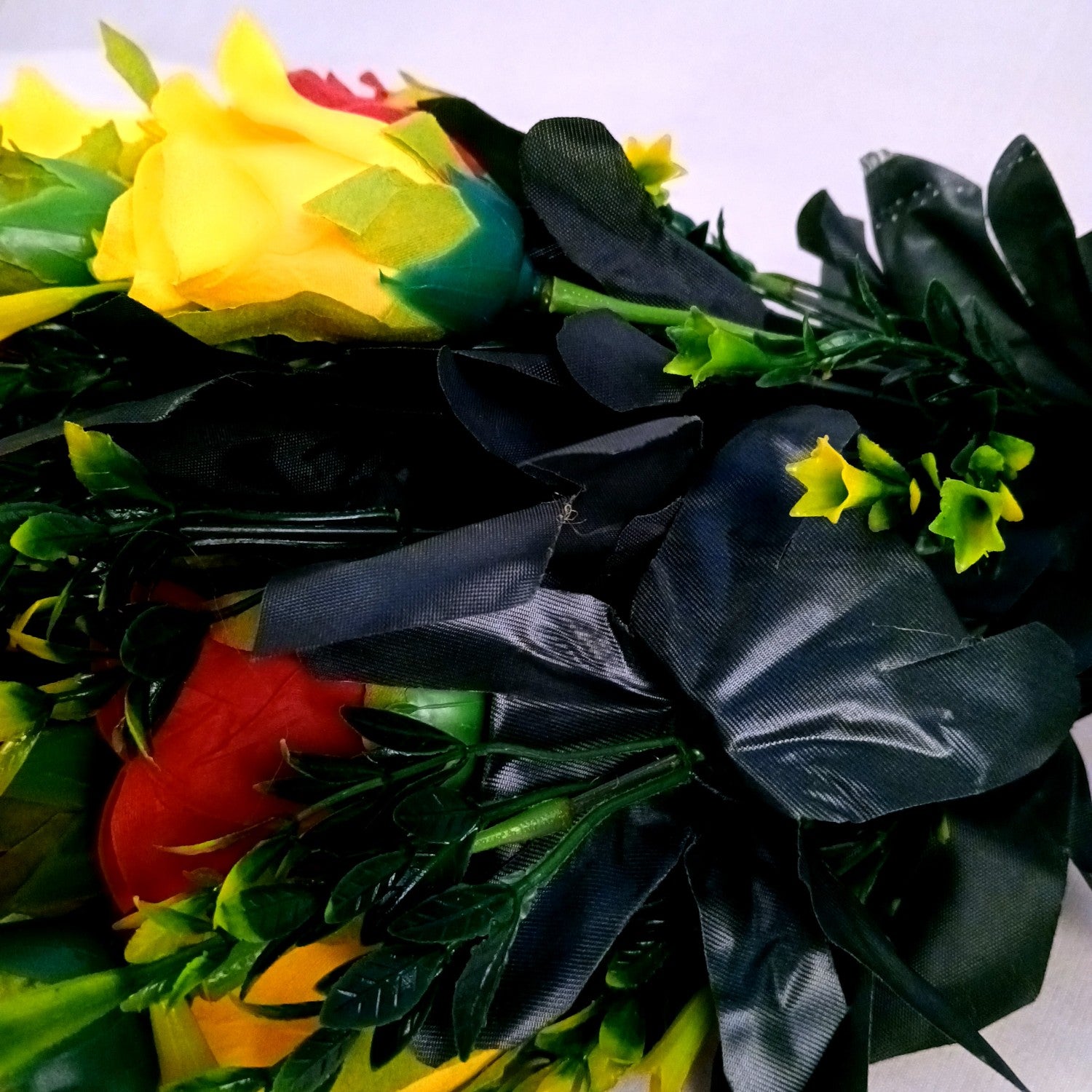 Artificial Rose Flower Bouquets | Faux Flowers Bunch - for Table Vase, Pot, Home Decor, Side Table Centerpiece - 29 Inch - Apkamart #Style_Design 2