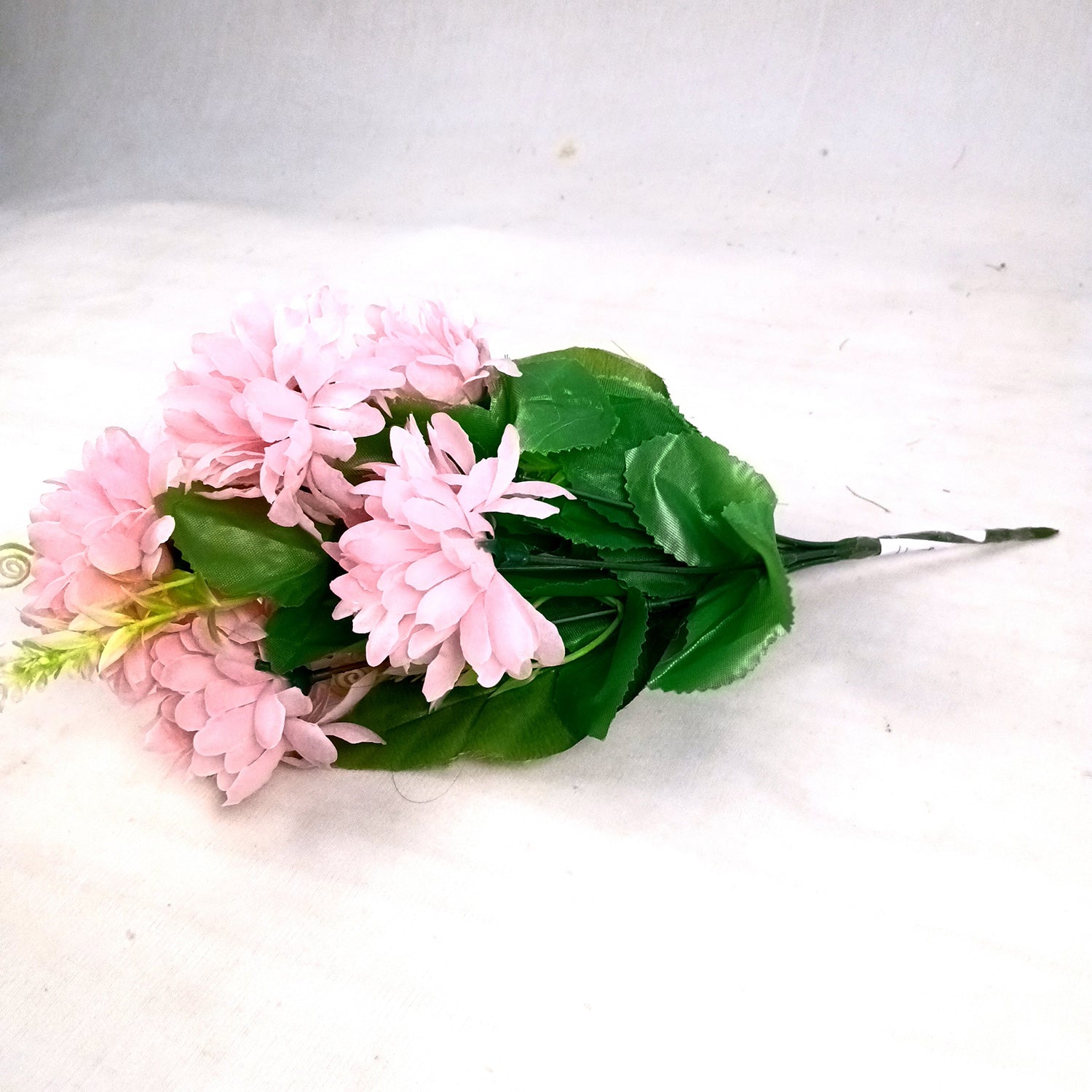 Artificial Flowers Dahlia Bunches for Vase Pot | Faux Flowers Stick - for Home Decor, Living Room, Wedding & Party Decoration (Vase Not Included) - 14 Inch - Apkamart #Colour_Pink