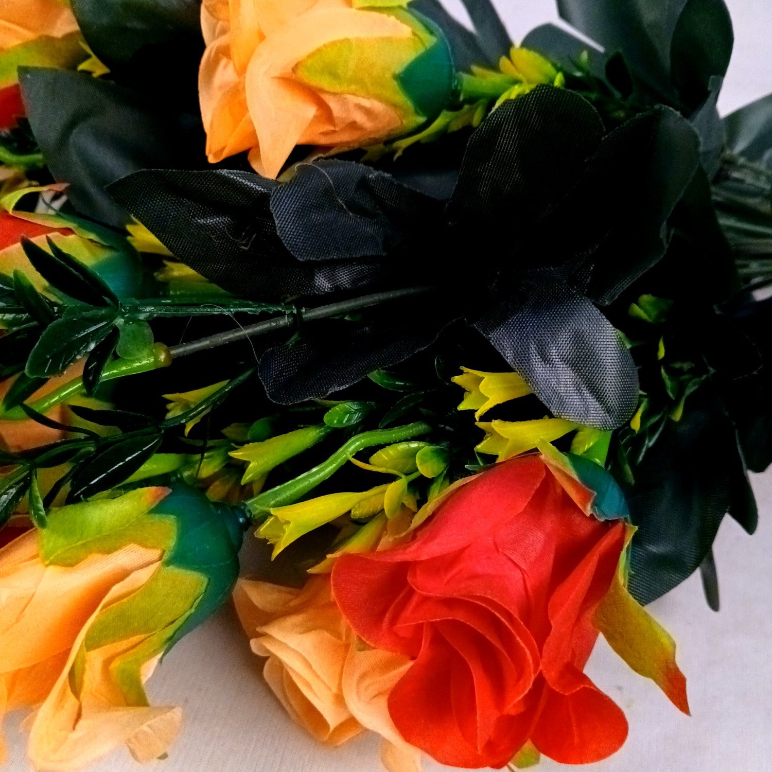 Artificial Flower Bouquets | Faux Flowers Bunch - for Table Vase, Pot, Home Decor, Living Room, Side Table Centerpiece - 29 Inch - Apkamart #Style_Design 2