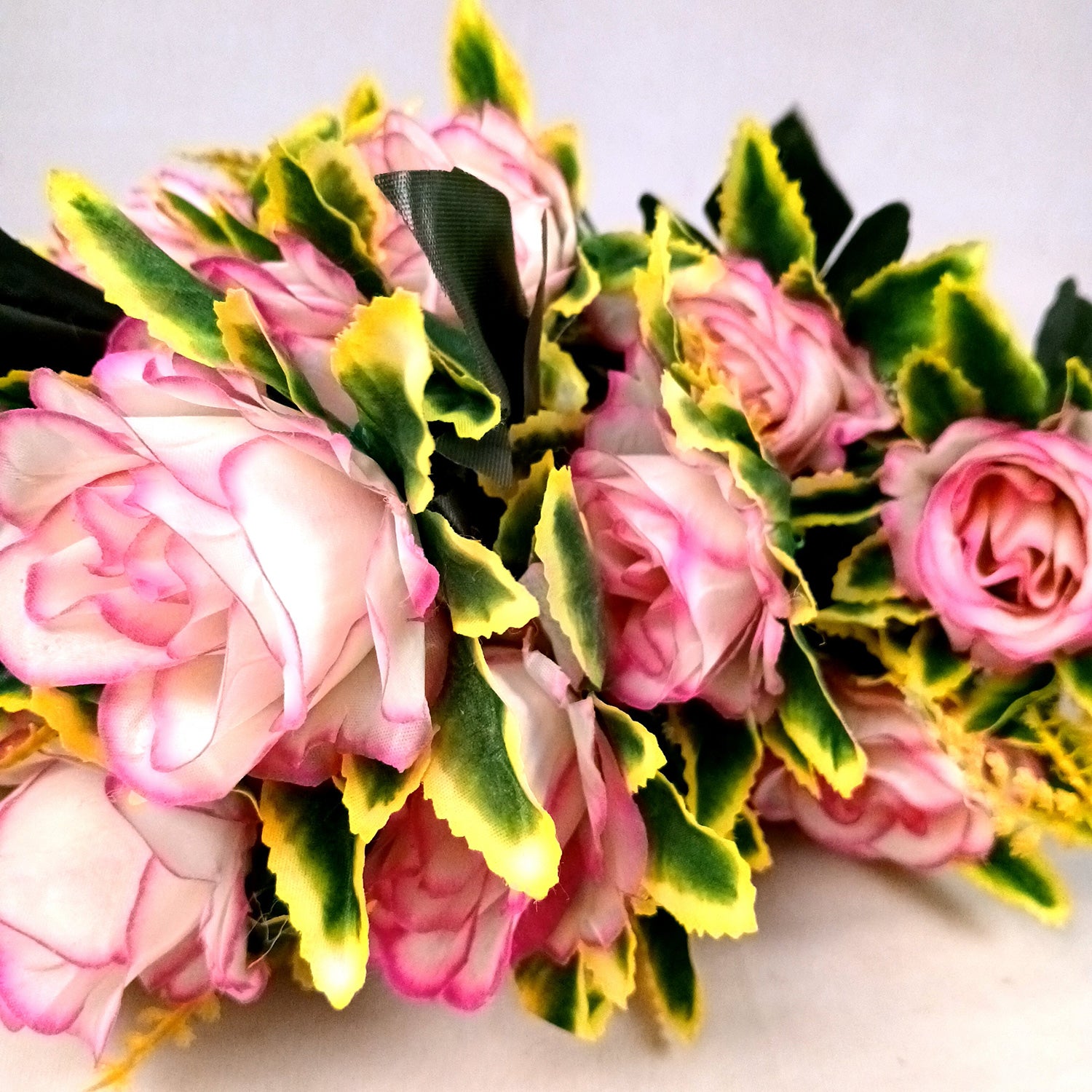 Artificial Flowers Rose Sticks | Faux Flowers Bunch - for Home Decor, Living Room, Office & Festivals Decoration (Vase Not Included) - 27 Inch - Apkamart #Colour_Pink