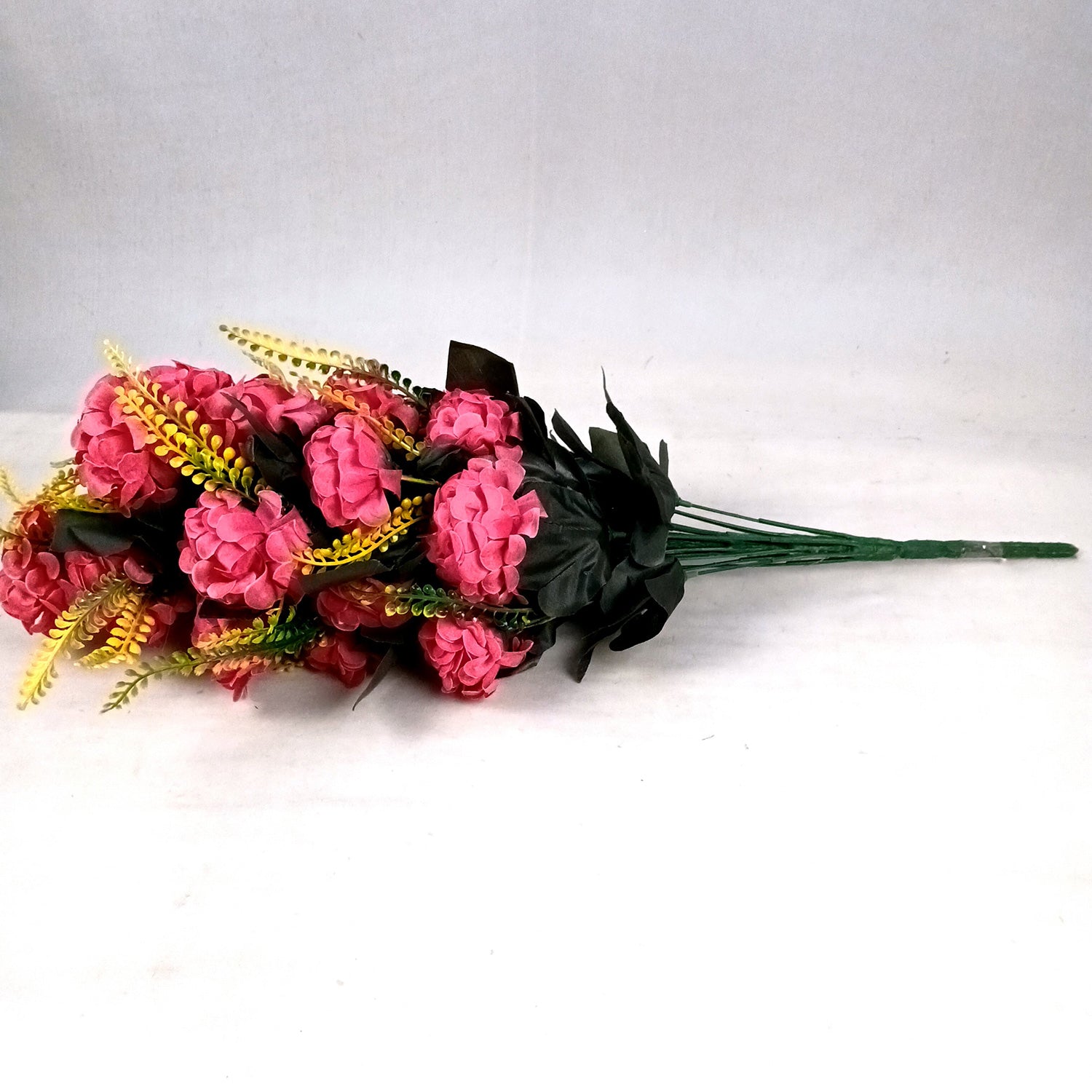 Artificial Flowers Carnation Bunches | Faux Flower Bouquet / Sticks - for Home Decor, Living Room, Office & Festivals Decoration (Vase Not Included) - 27 Inch - Apkamart #Colour_Pink