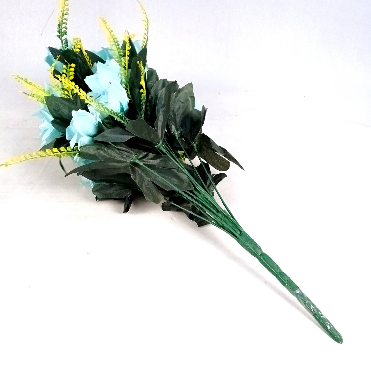 Artificial Flower Rose Bouquets | Faux Flowers Bunch - for Table Vase, Pot, Home Decor, Living Room, Side Table Centerpiece - 26 Inch - Apkamart #Colour_Multicolor