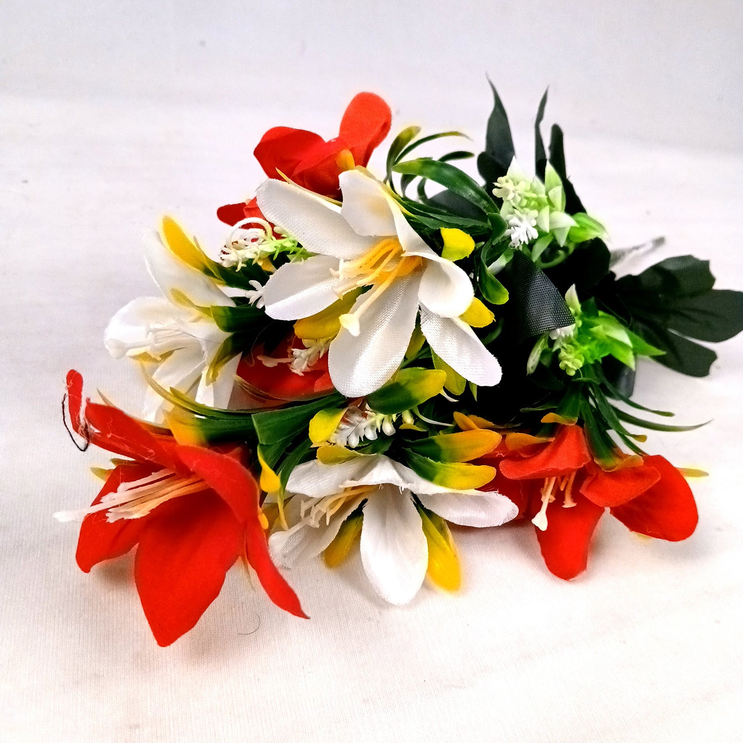 Artificial Flowers Sticks for Vase Pot | Faux Flowers Bunch / Bouquet  - for Home Decor, Living Room, Wedding & Party Decoration (Vase Not Included) - 15 Inch - Apkamart